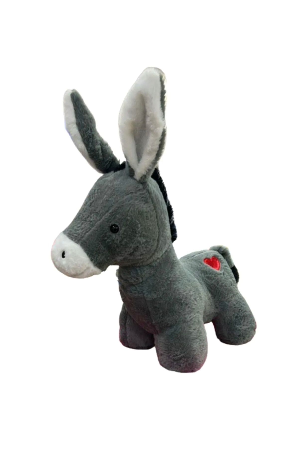 Şeker Adası Sevimli Kalpli Peluş Eşek 35 cm Halley Uyku Ve Oyun Arkadaşı Özür Eşşek
