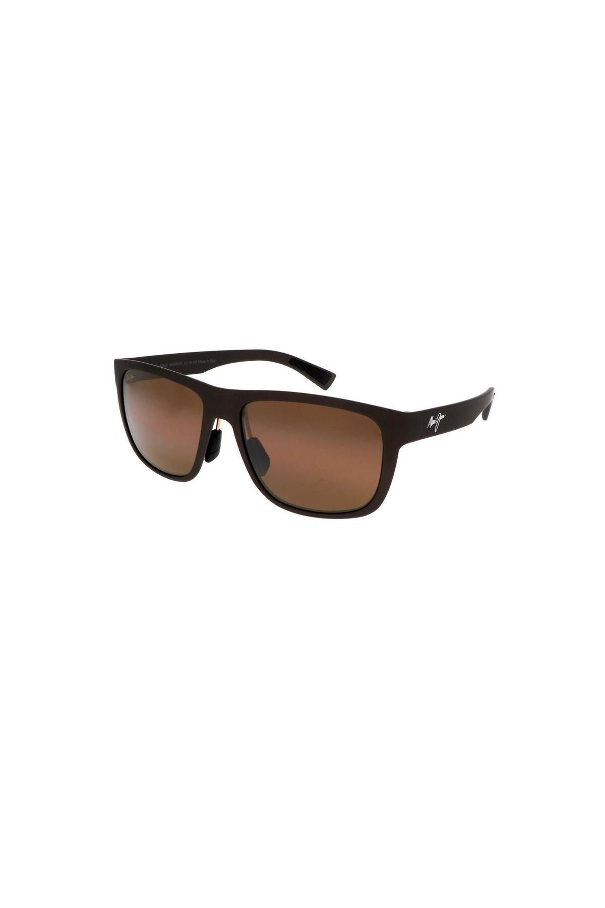 Maui Jim MJ 0670S 002 57 Polarize Erkek Kare Füme Kemik Güneş Gözlüğü
