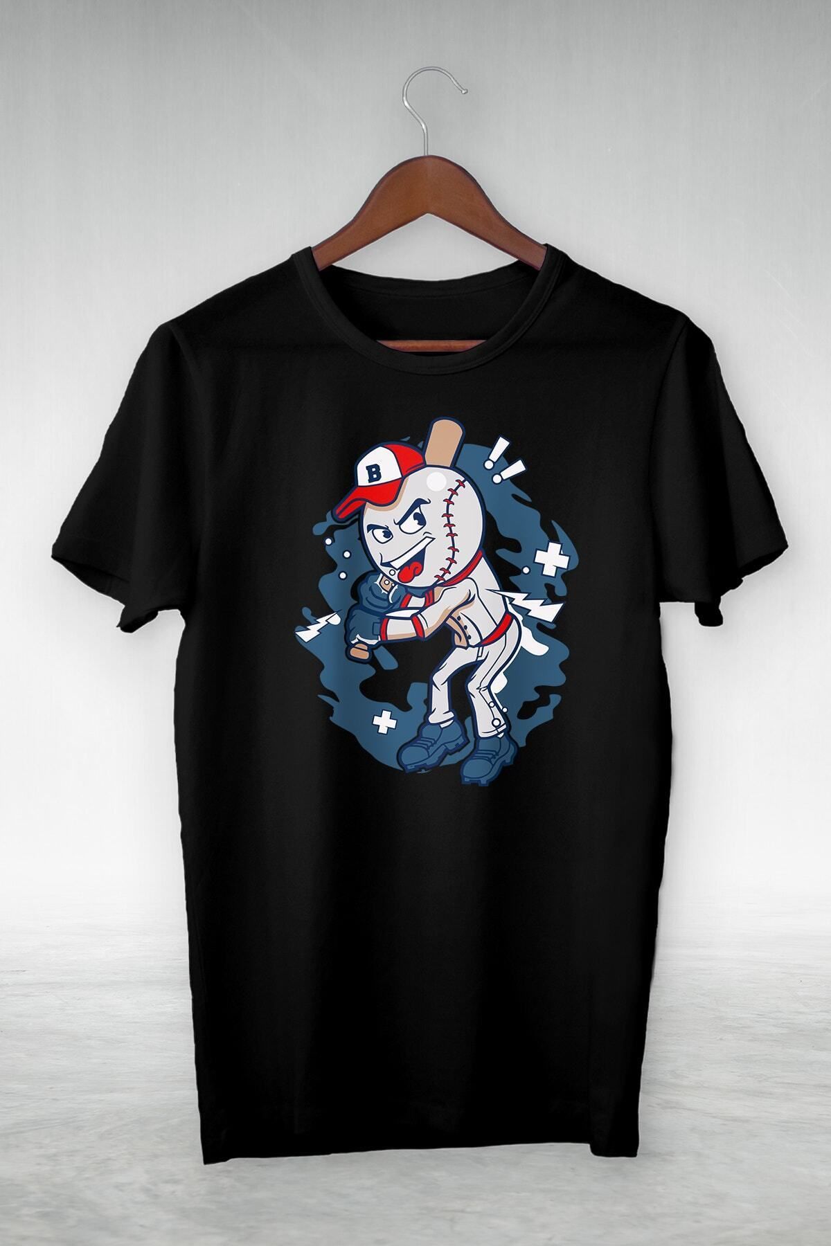 donamod Unisex Siyah Vip Tasarım Çizim T-shirt