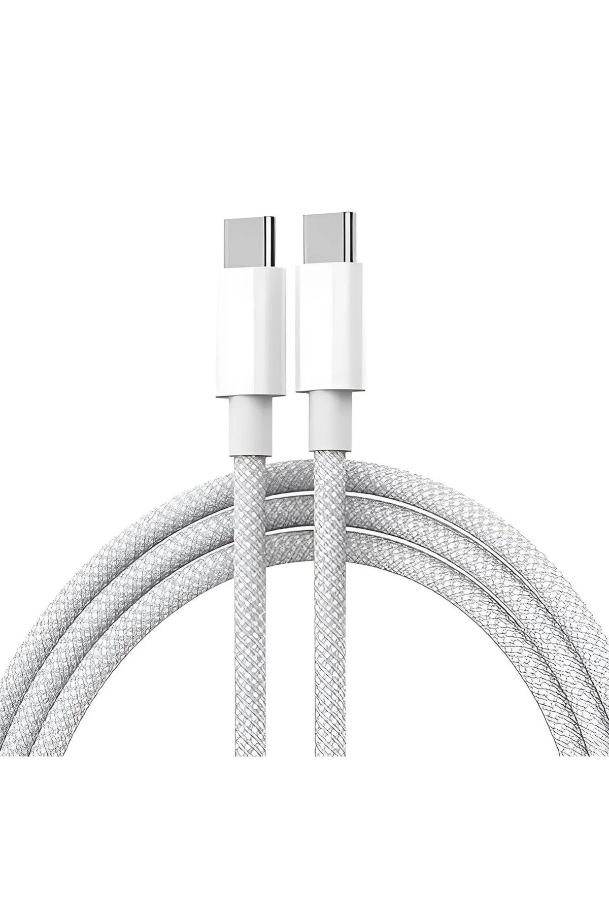 ATAELEKTRONİK 1 Metre Apple Macbook Air / Pro 240w Type-c To Type-c Hasır Örgü Macbook Hızlı Şarj Kablosu