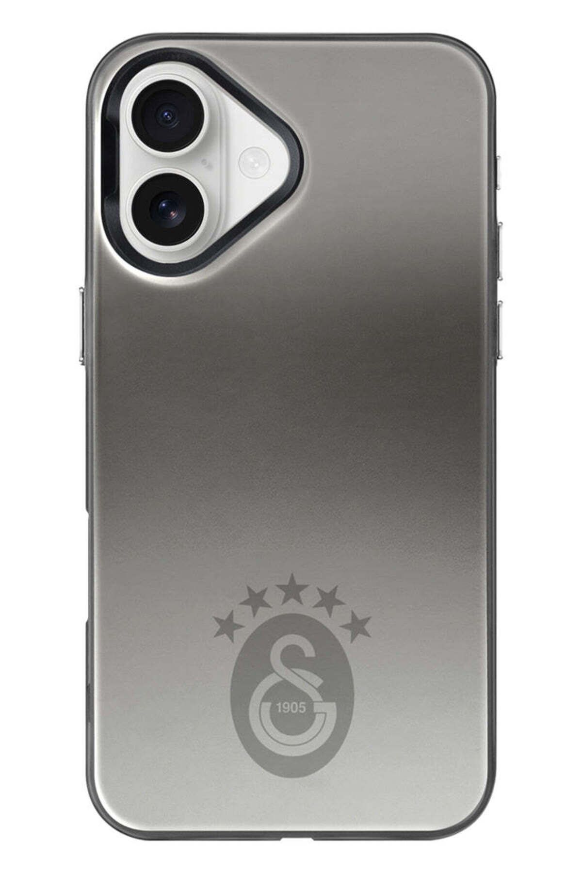 Galatasaray iPhone 16 Uyumlu Galatasaray 5 Yıldız Tek Renk Arma Premium Lisanslı Telefon Kılıfı