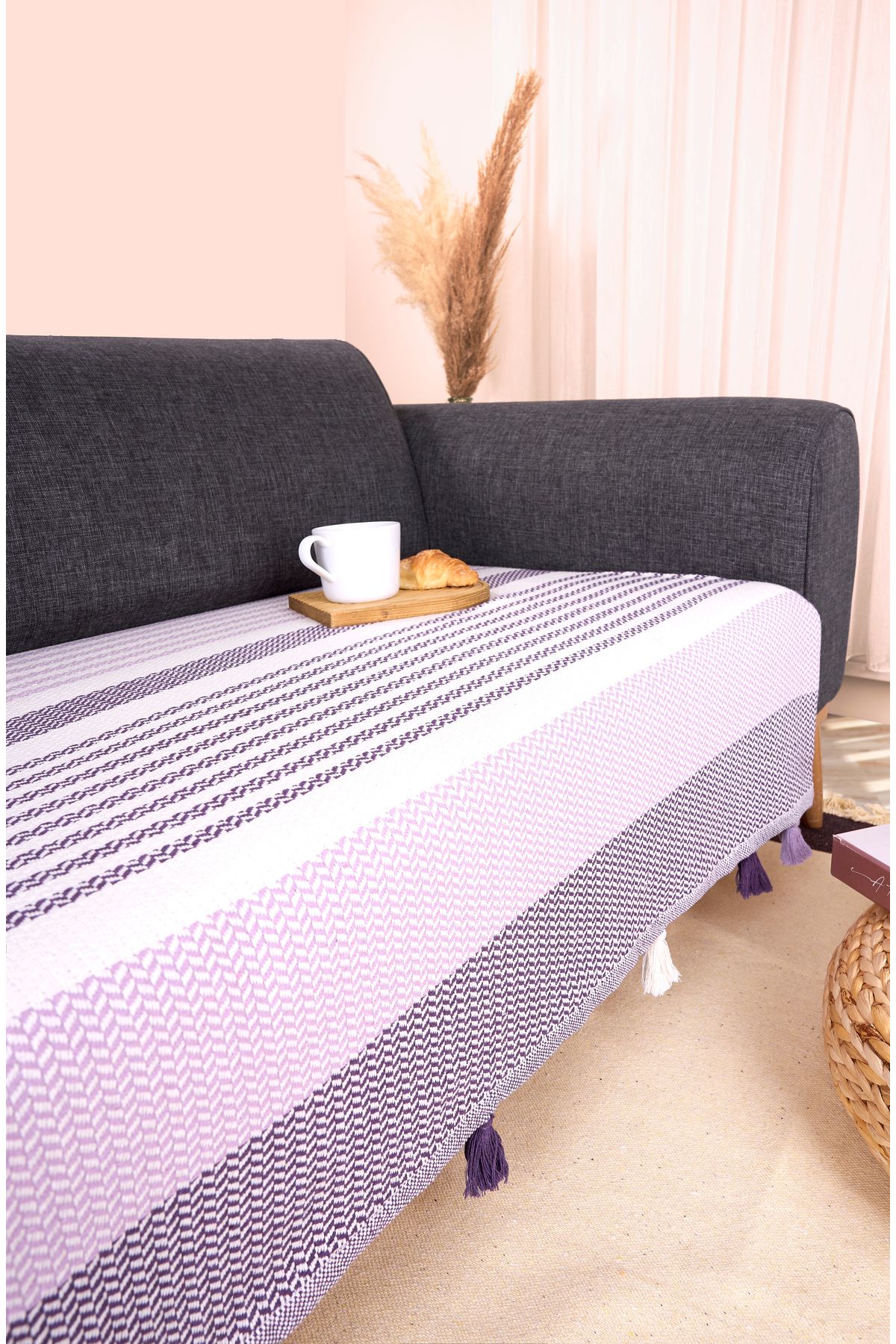 Akaystore Noreya Oturma Yerini Kapatan 115x220 Koltuk Örtüsü Pamuklu | Modern ve Şık | Basic | Zarif Tasarım