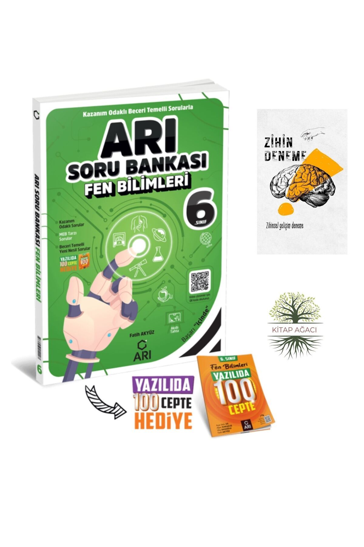 Karma Kitaplar ARI YAYINCILIK 6.SINIF FEN BİLİMLERİ SORU BANKASI +ZİHİNDENEME-AGAC-197