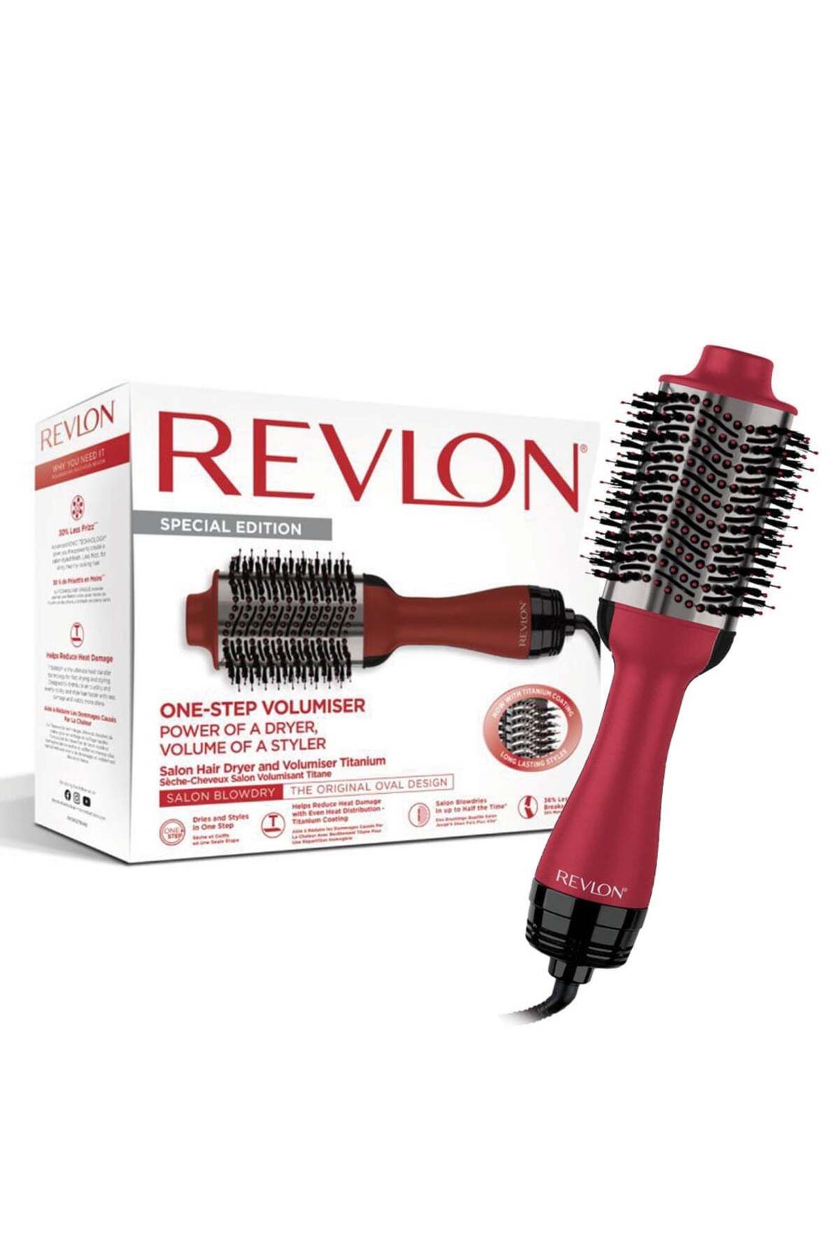 Revlon-Fixed Electric Brush Special Edition One-step Volumiser Titanium, Rvdr5279uke 1