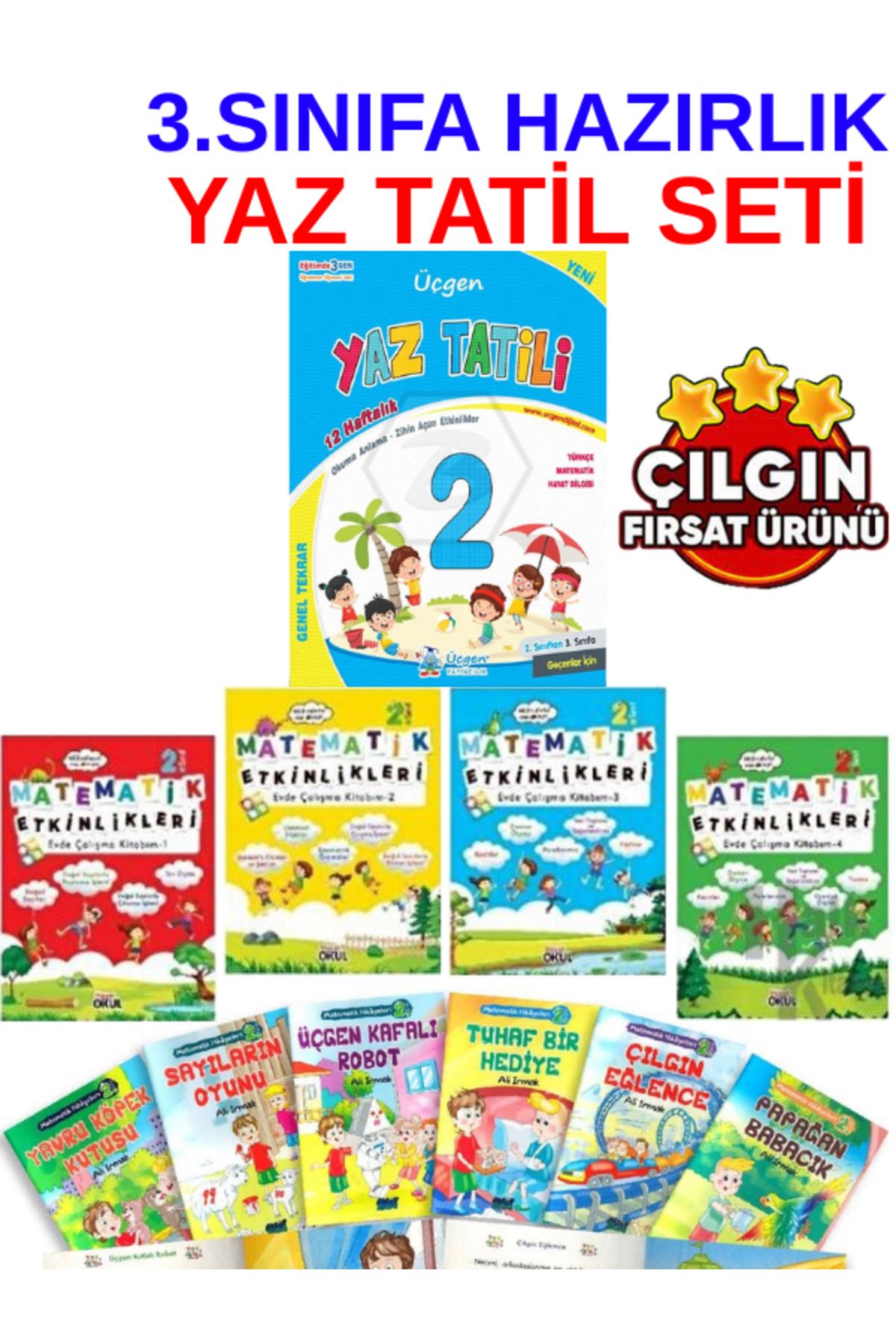 Üçgen Yayıncılık 2'DEN 3'E HAZIRLIK KAMPANYALI 11 PARÇA YAZ TATİL SETİ