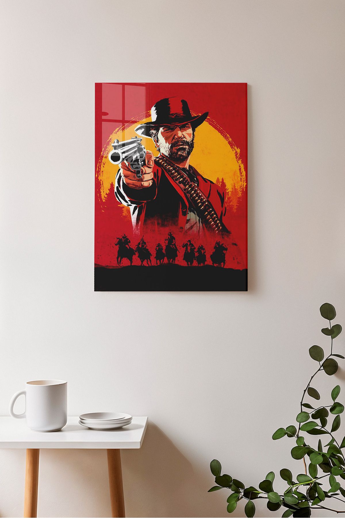 Ayabak Metal Poster Red Dead Redemption - Dekoratif - Hediyelik Çerçevesiz Tablo