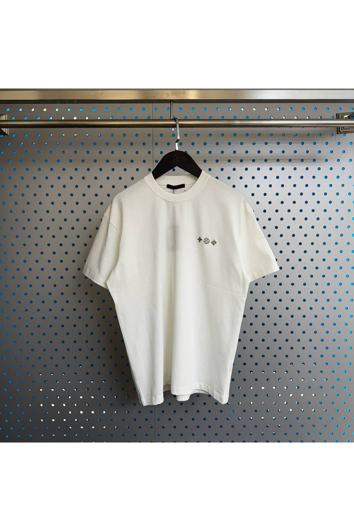 JESSE STORY Kadın Erkek Unisex Özel Arma "LV" Tasarım T-shirt