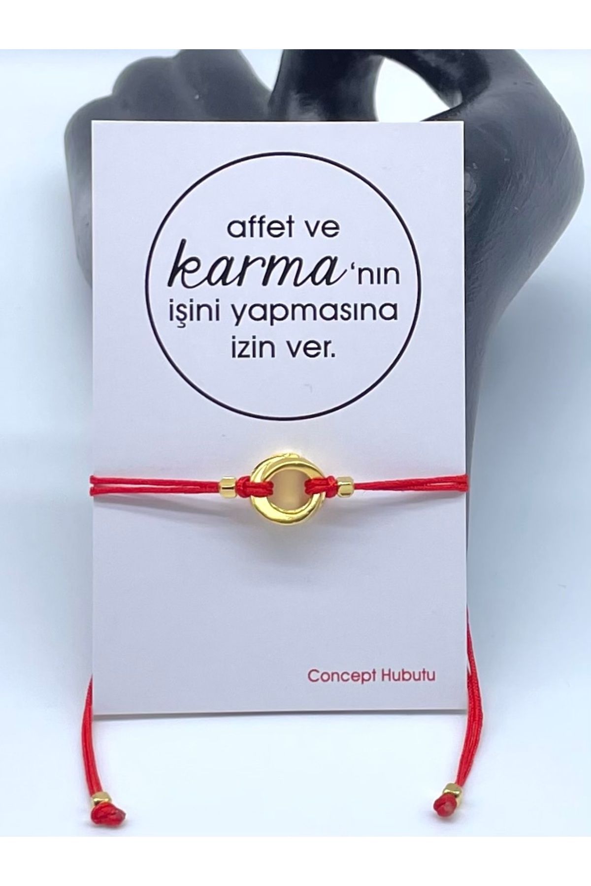 Concept HuBuTU Karma Felsefesi Kırmızı Kader İpi Halhal