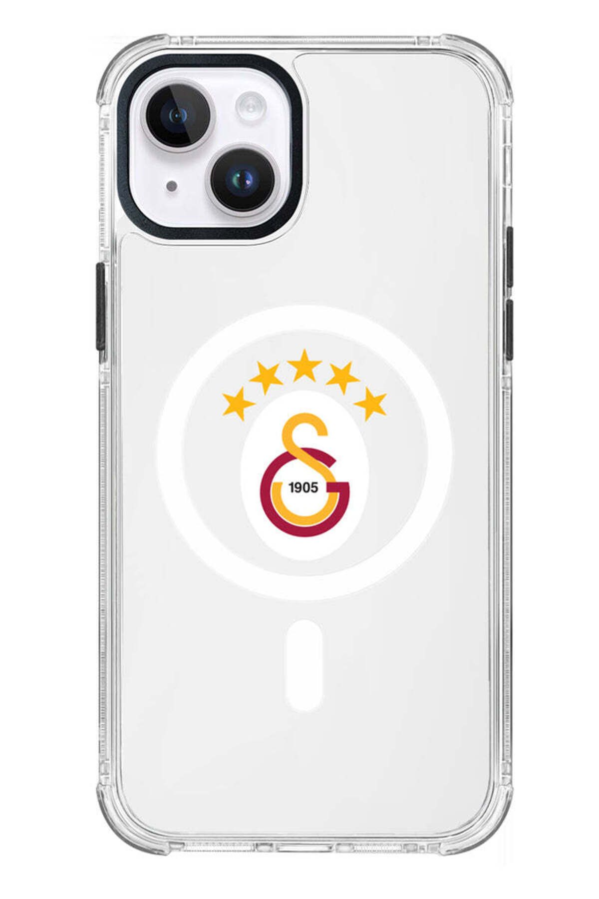 Galatasaray iPhone 13 Uyumlu Galatasaray 5 Yıldız Magsafe Lisanslı Telefon Kılıfı