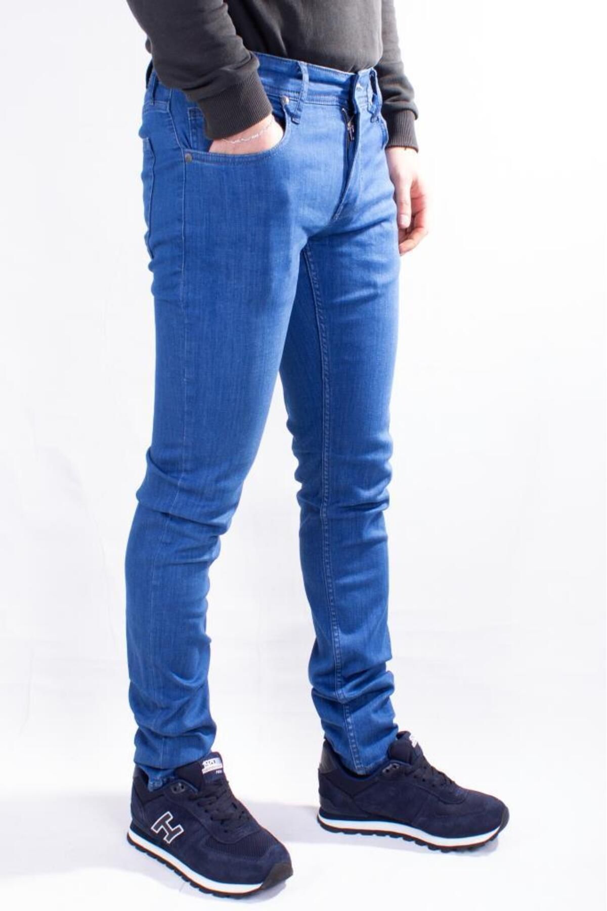COLT JEANS Perm 9133-208 Düşük Bel Dar Paça Mavi Erkek Jeans Pantolon