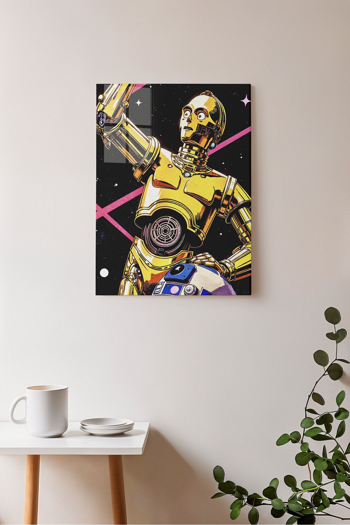 Ayabak Metal Poster Star Wars - Dikey Dekoratif Metal Poster - Hediyelik Çerçevesiz Tablo