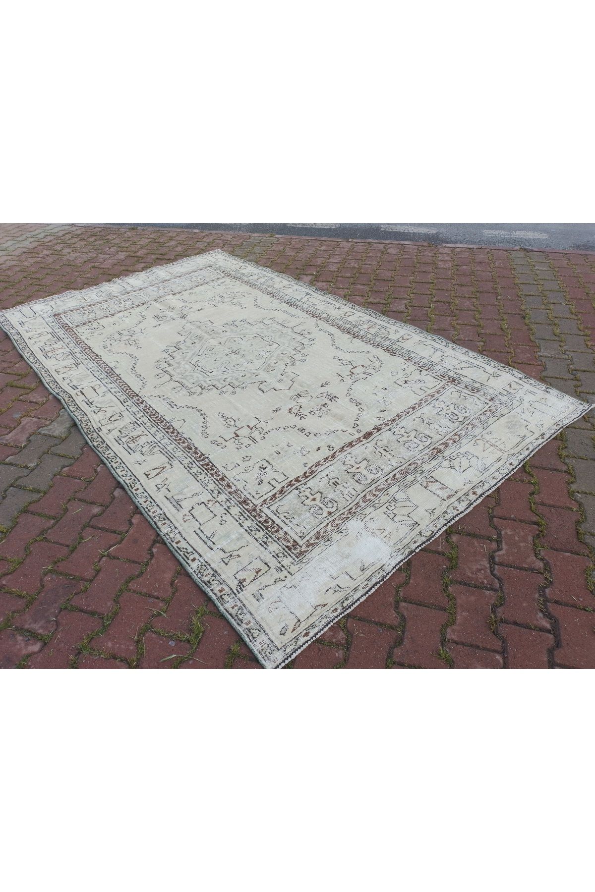 ŞAHMERDANOĞLU Şahmerdanoğlu 187 x 310 Cm El Yapımı Eğe Yöresi Vintec Salon Halısı, Dağ Evinize Bohem Dekor f9