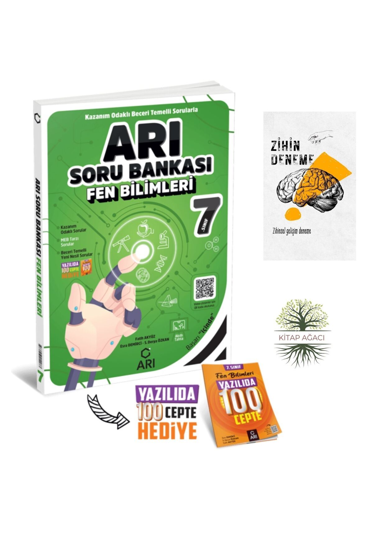 Karma Kitaplar ARI YAYINCILIK 7.SINIF FEN BİLİMLERİ SORU BANKASI+ZİHİNDENEME-AGAC-104