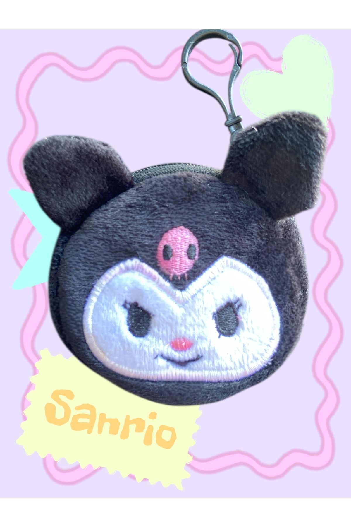 CNBYs SANRIO KARAKTERLİ PELUŞ ANAHTARLIK CÜZDAN, KUROMİ, MY MELODY, CİNNAMAROLL, PURİN, H. KİTTY (1 ADET)