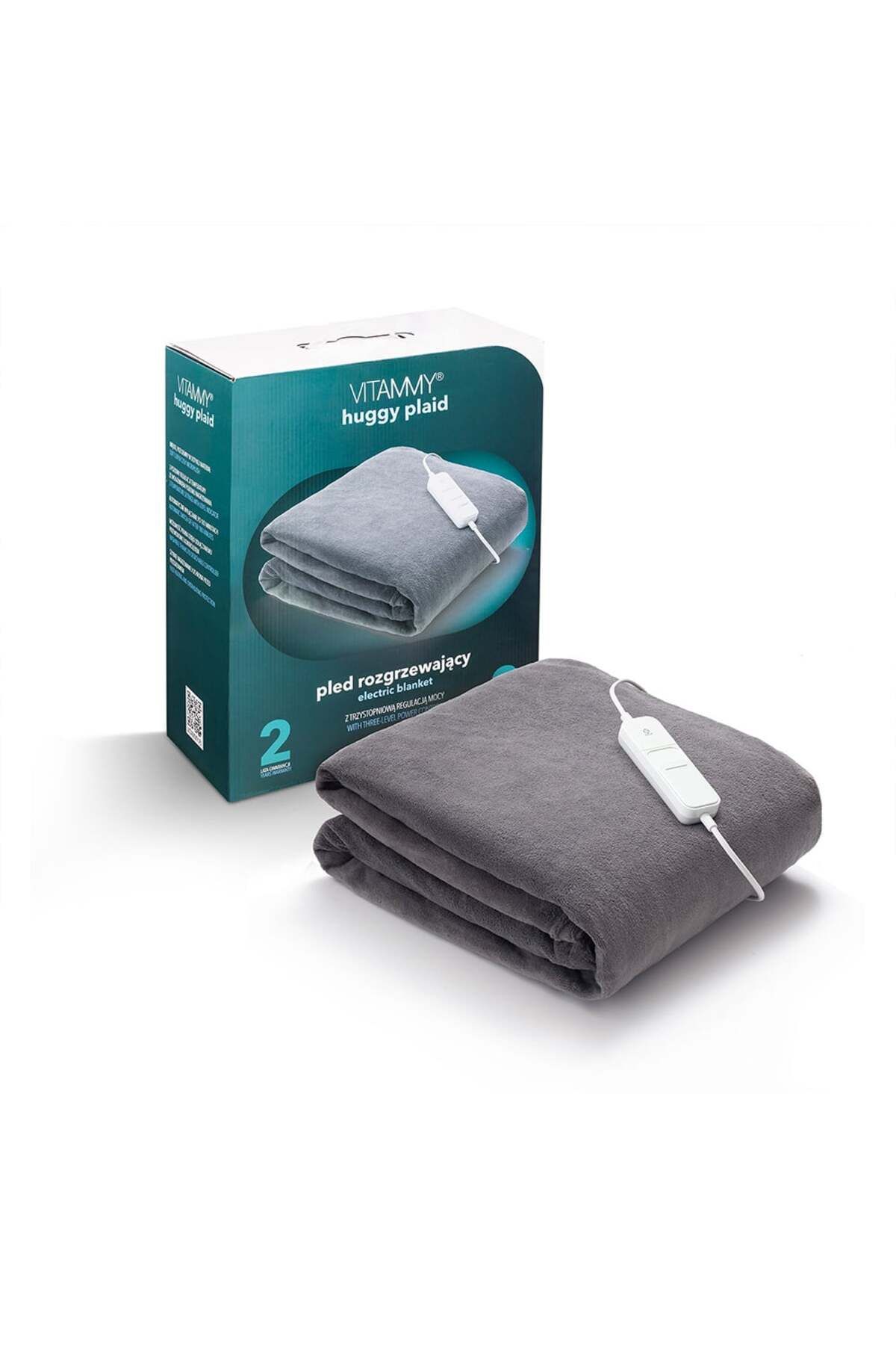 Vitammy Patura Cu Incalzire Electrica Huggy Plaid, 180 X 130 Cm - One Size
