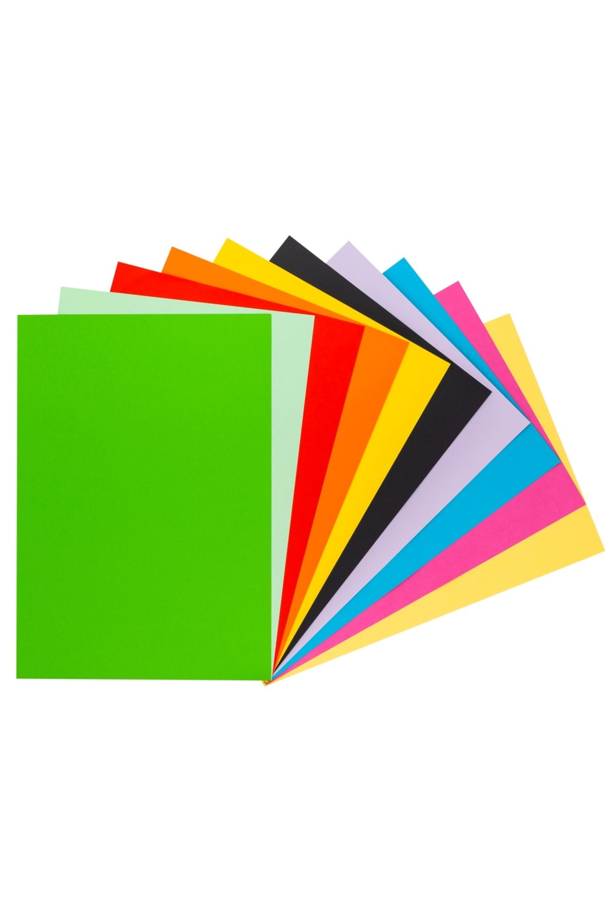 Bigpoint Fon Kartonu 35x50cm 120 Gram Karışık 10 Renk x 10 Paket