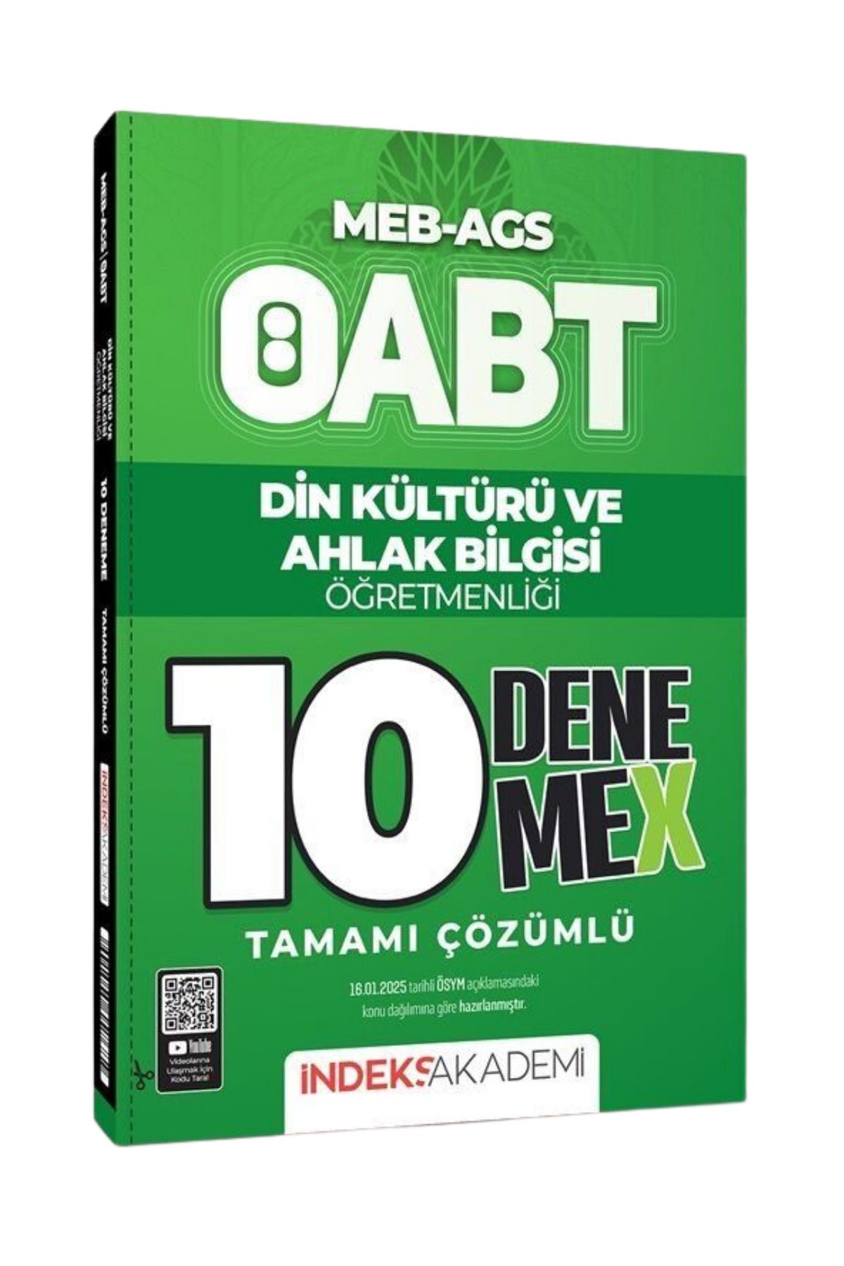 İndeks Akademi ÖABT MEB-AGS Din Kültürü ve Ahlak Bilgisi Tamamı Çözümlü 10 DenemeX-YEP YENİ