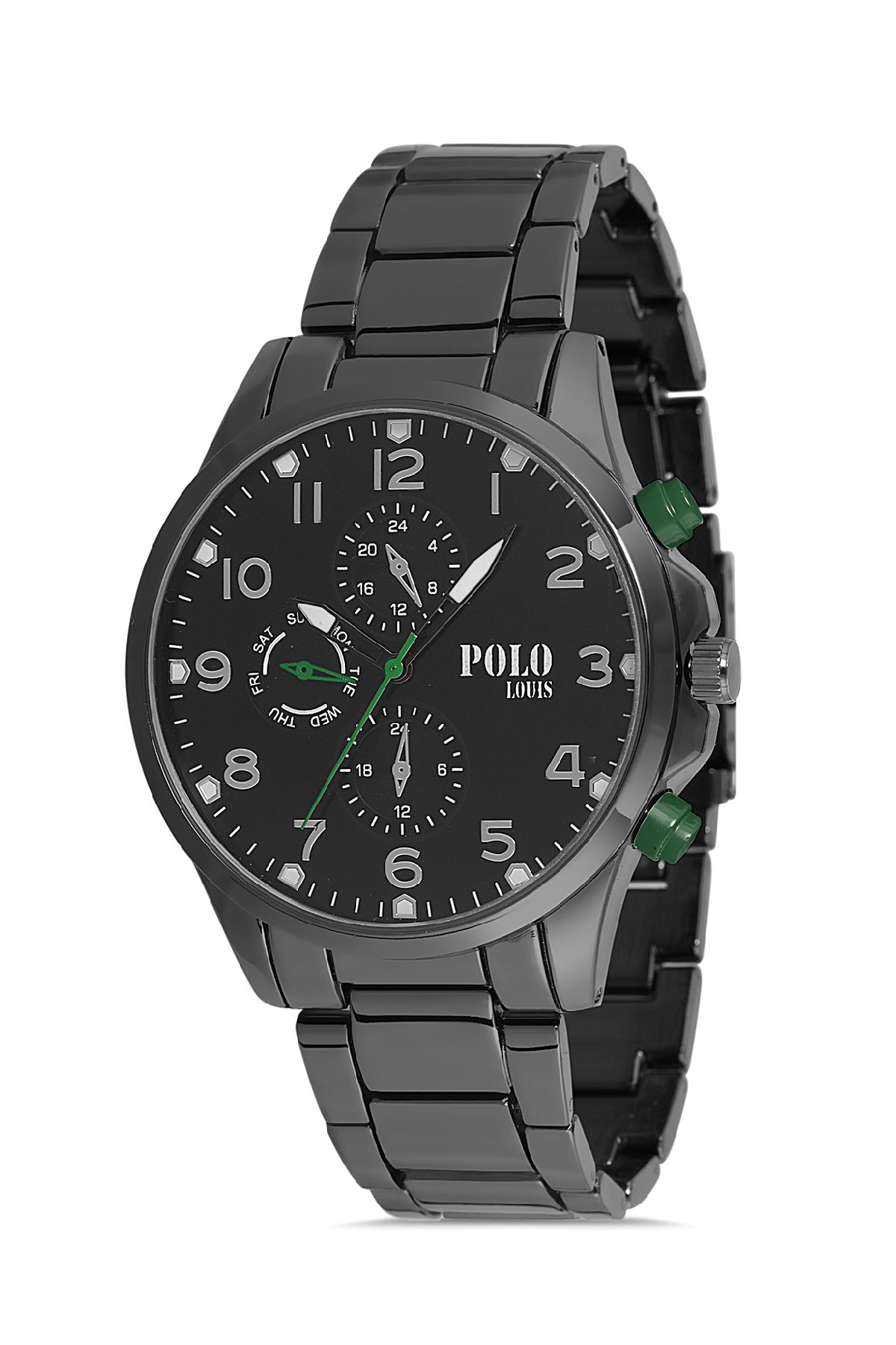 Polo Louis 1913 Erkek Siyah Metal Kol Saati