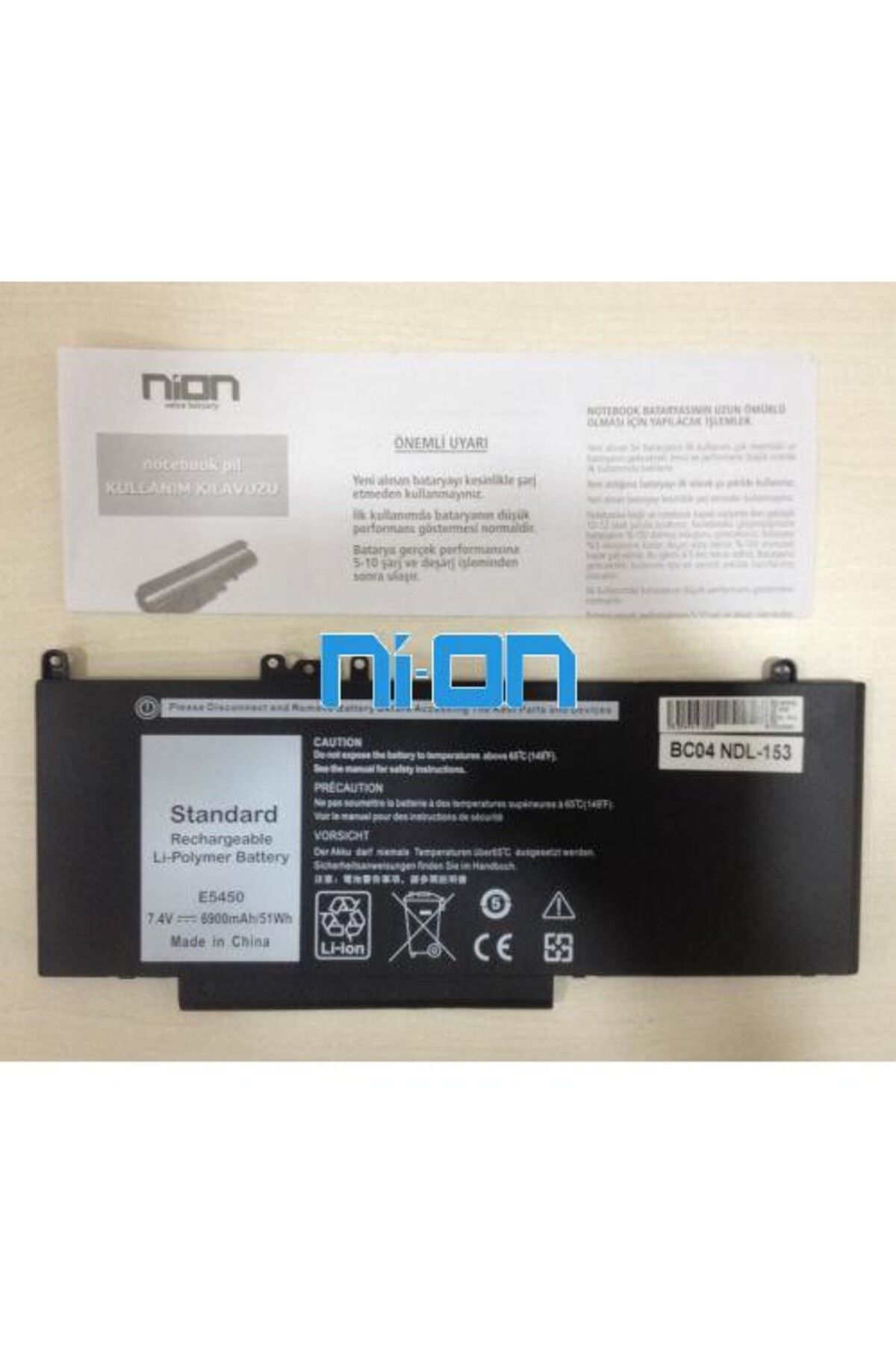 NION Dell G5M10 uyumlu Notebook Batarya - Pil