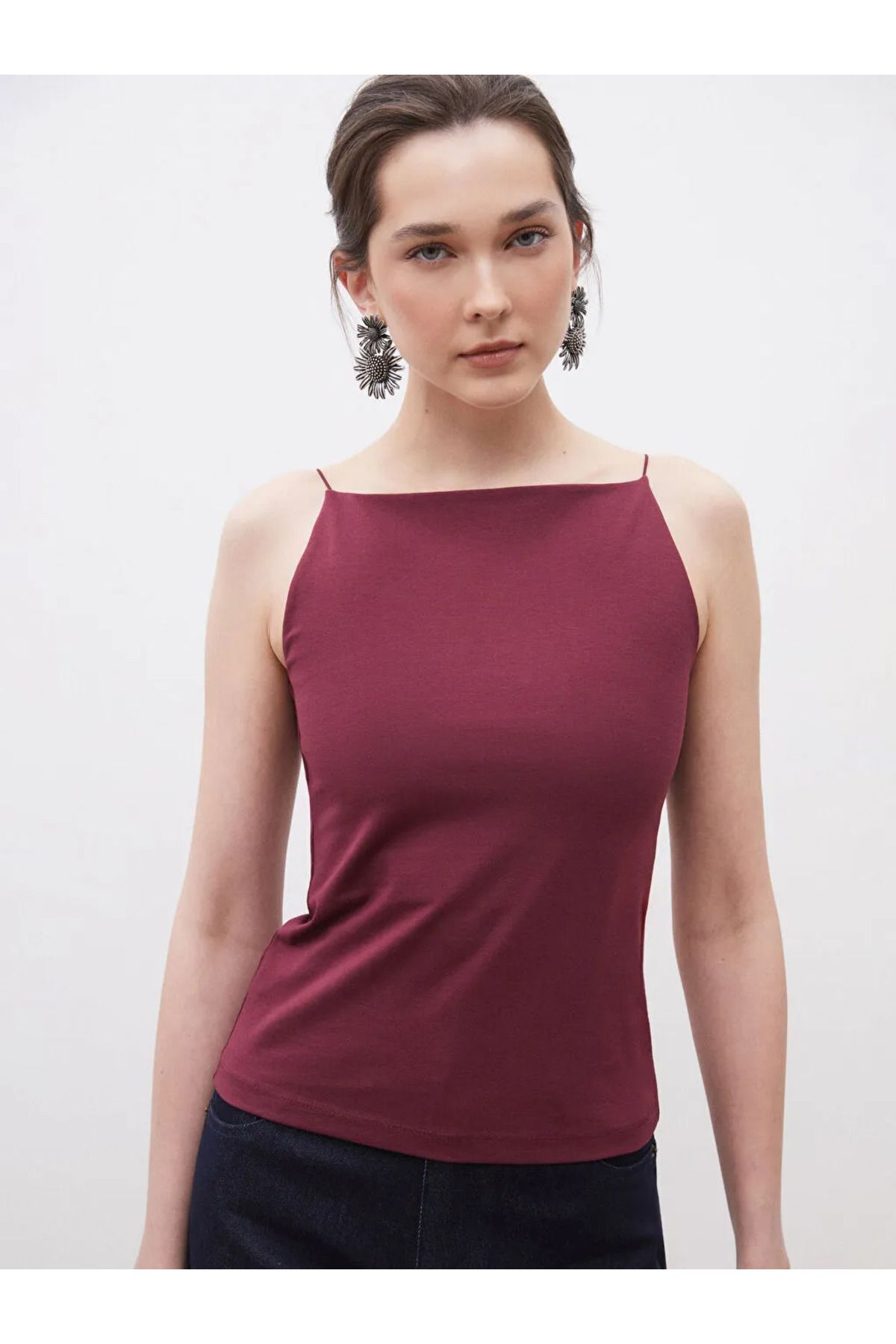 LC Waikiki Soulife Bordo Halter Yaka Askılı Atlet