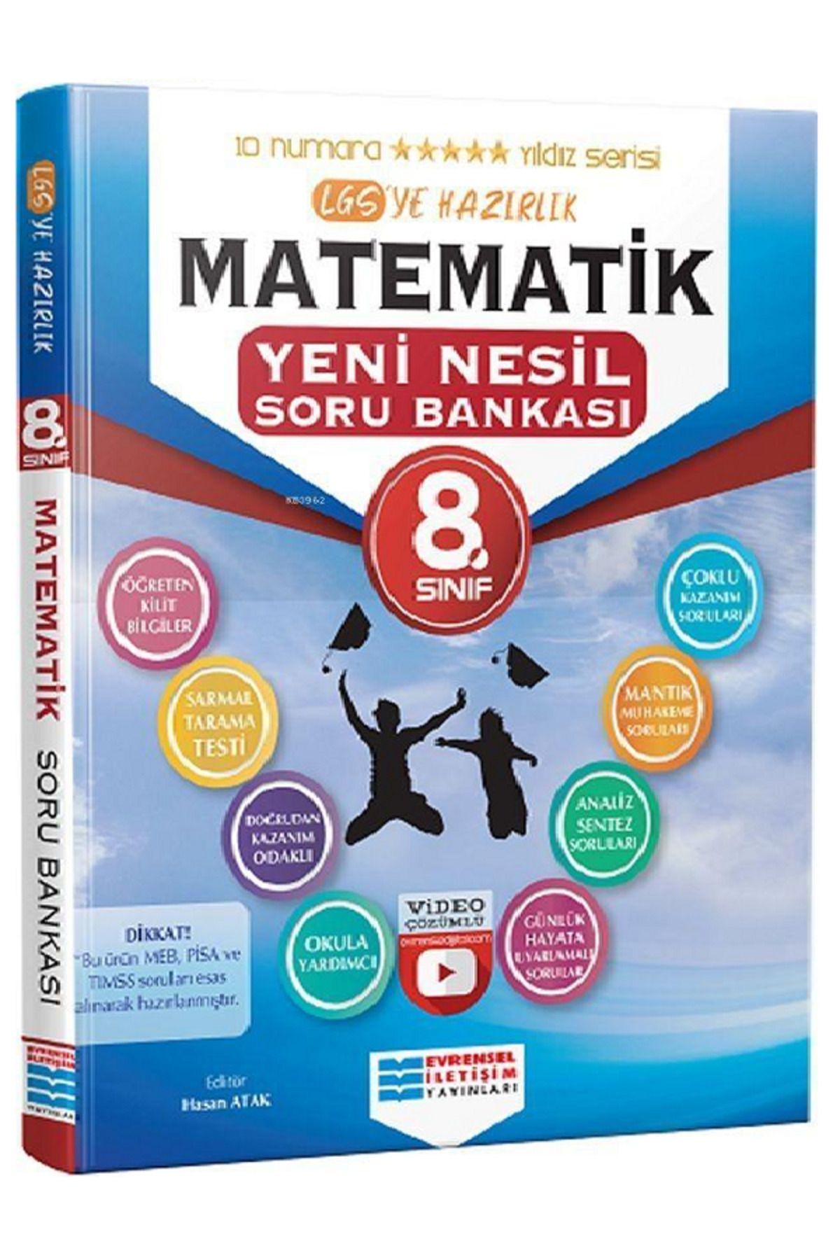 Evrensel İletişim Yayınları 8.Sınıf Evrensel İletişim MATEMATİK Soru Bankası / Öğreten Kilit Bilgiler - Video Çözümlü