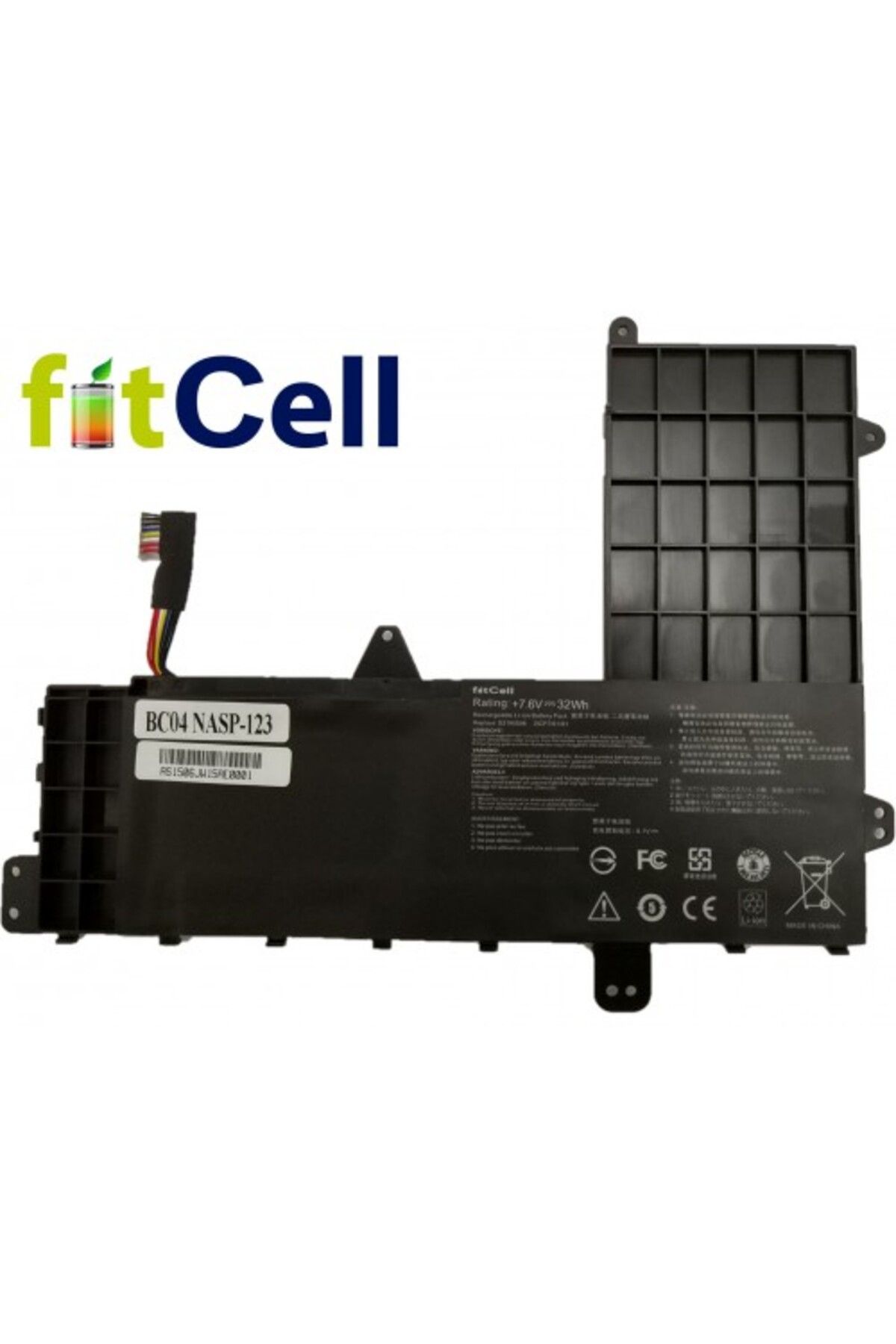 FITCELL Asus X502NA-GO044 E502SA-XX221T uyumlu Notebook Batarya - Pil