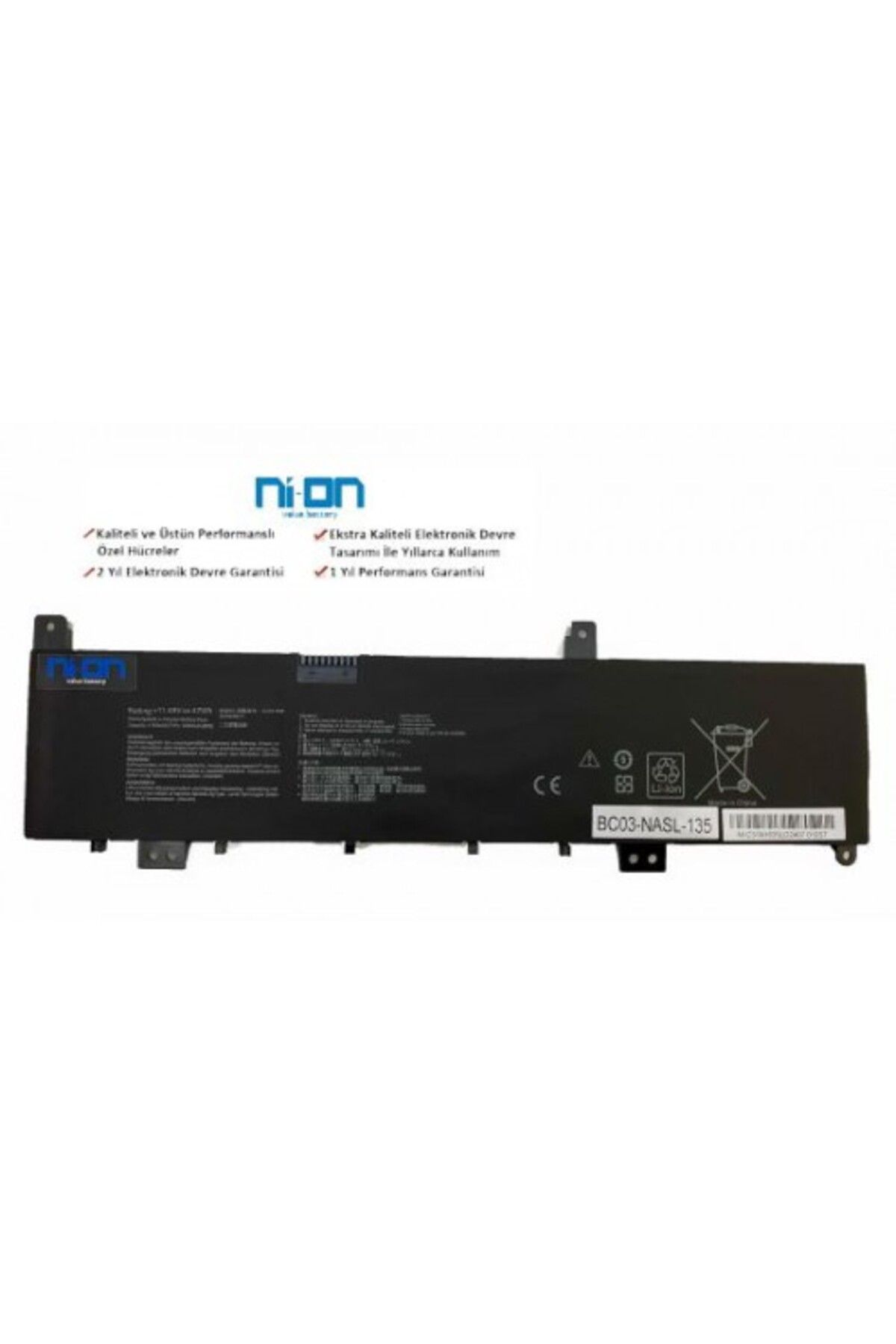 NION Asus 0B200-02580100 uyumlu Notebook Batarya - Pil