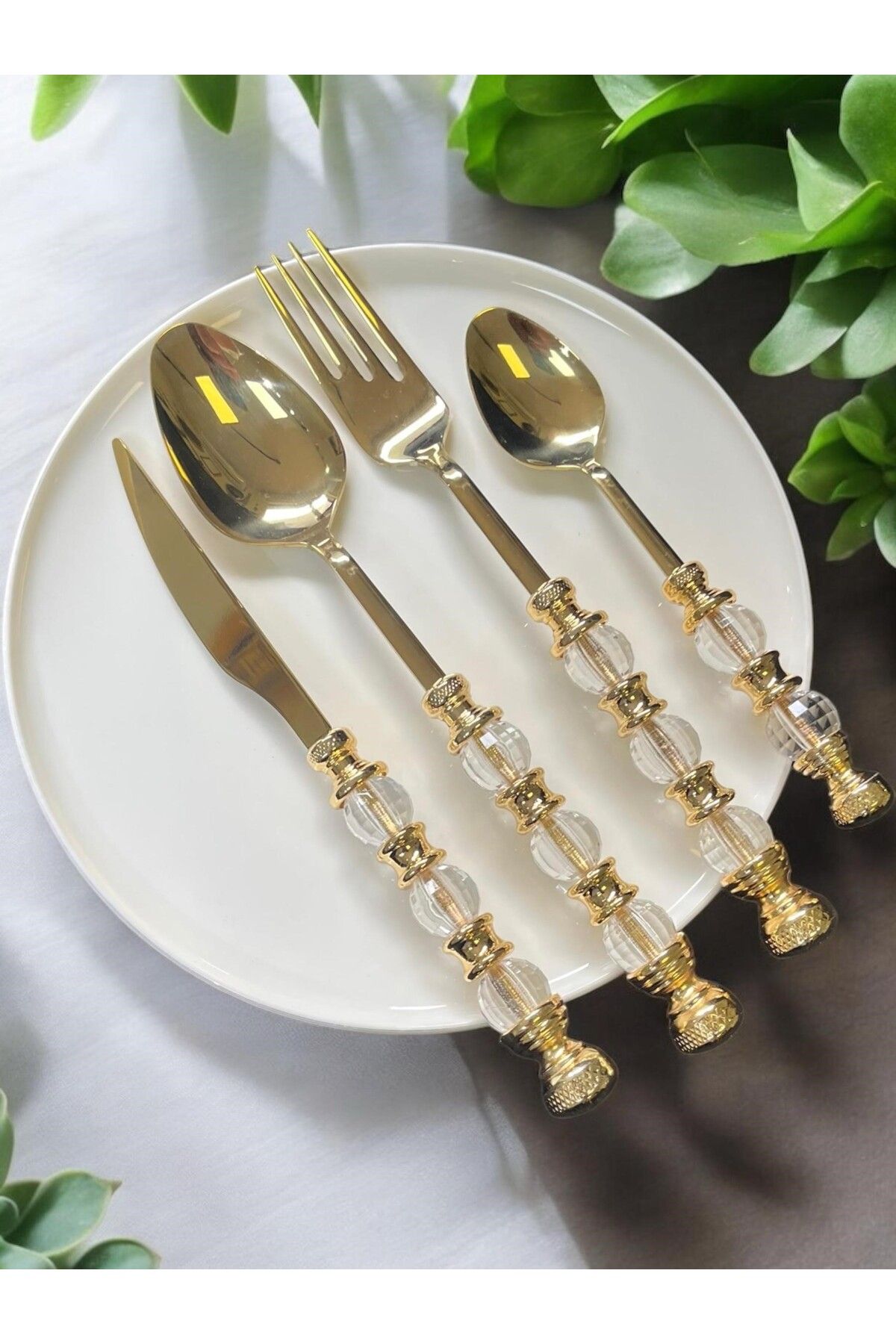 ROY KING ROYKING RUSTİK 24 PARÇA YEMEK SETİ TİTANYUM