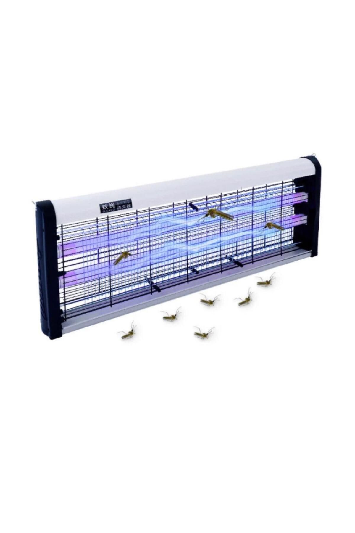 BGA ev ofis bahçe balkon veranda elektrikli uv mor ışık sivrisinek böcek cız lamba büyük boy 56x24cm