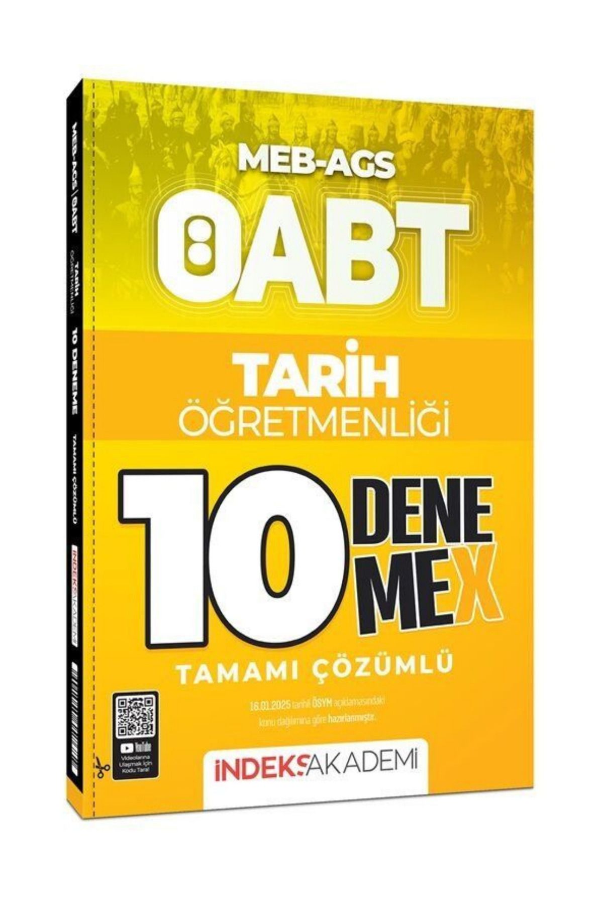 İndeks Akademi ÖABT MEB-AGS Tarih Öğretmenliği Tamamı Çözümlü 10 DenemeX-YEP YENİ