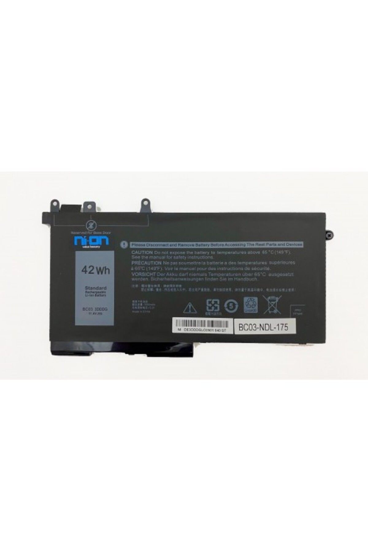 NION Dell FPT1C 0FPT1C uyumlu Notebook Batarya - Pil