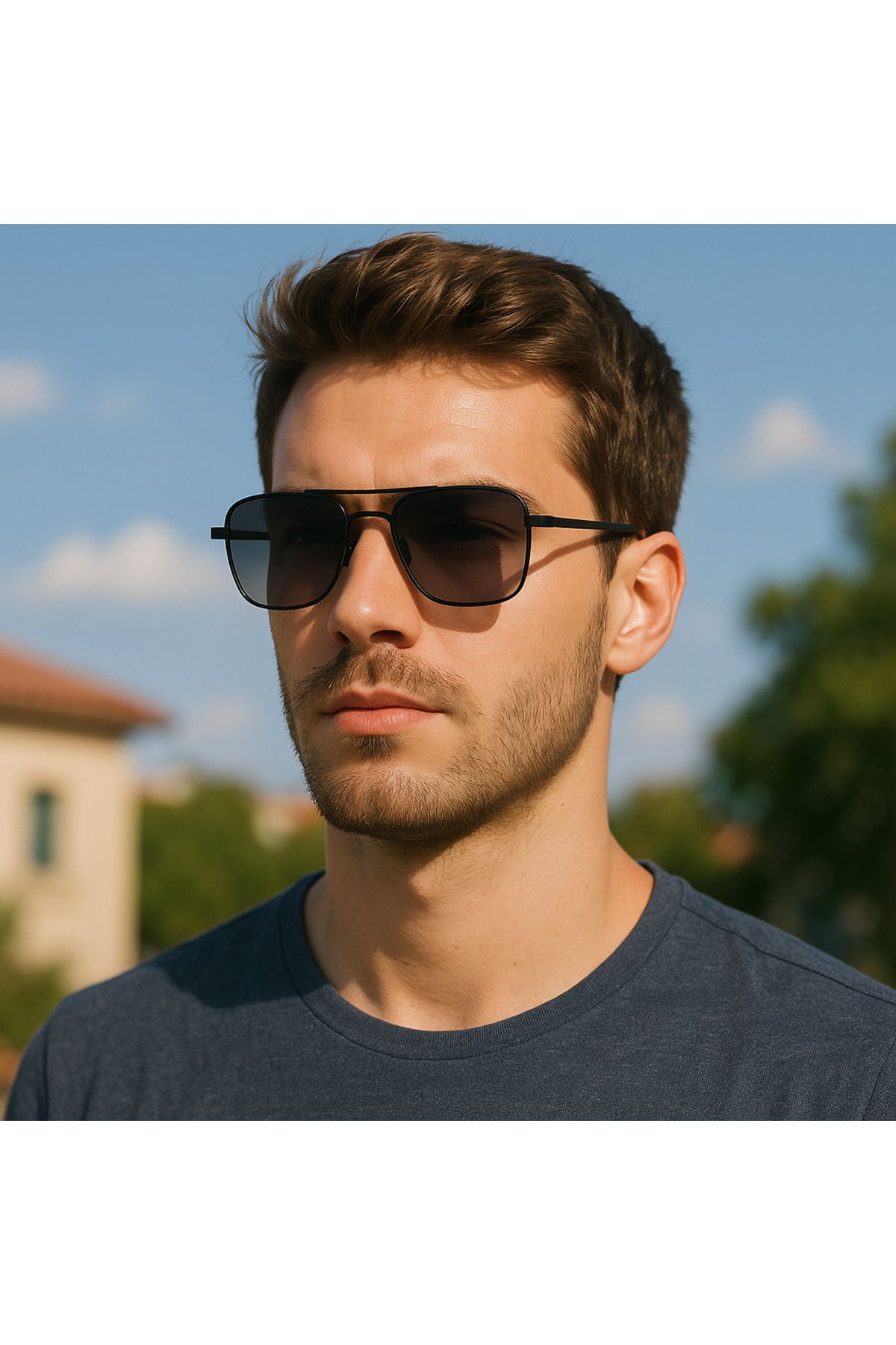 Rline Exclusive RLİNE MAT SİYAH DAMLA MODEL GÜNEŞ GÖZLÜĞÜ