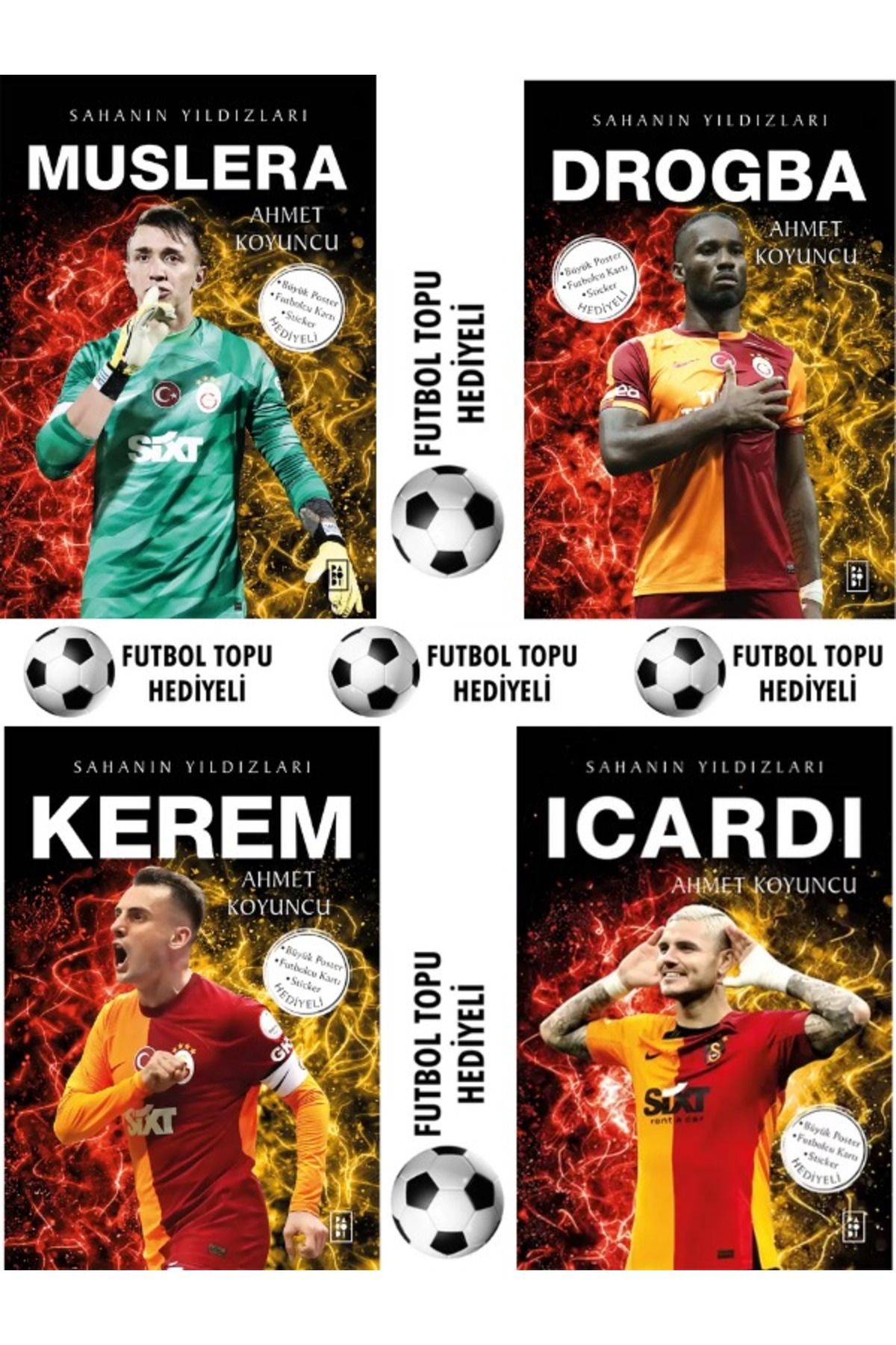 Parodi Yayınları Parodi Futbolcu Kitapları & Futbol Topu Hediyeli