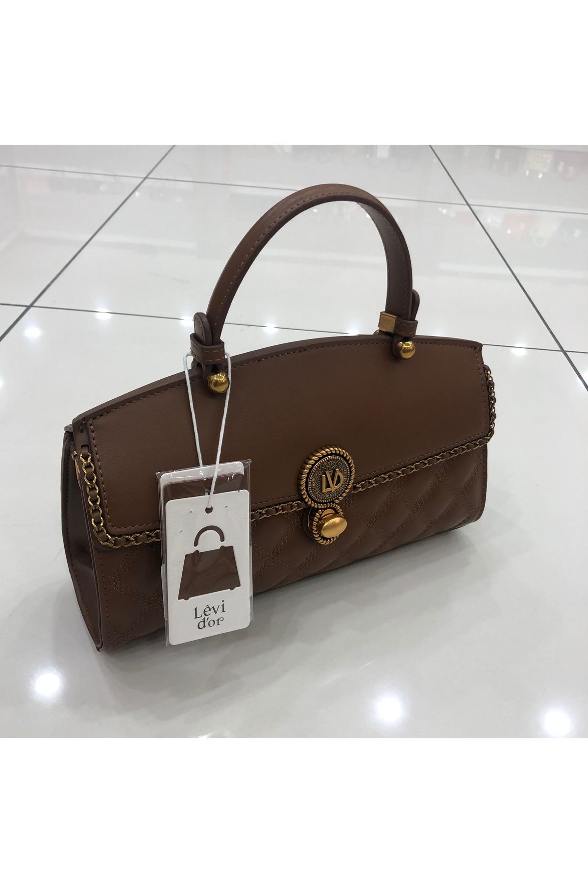 LUX LAZER ÇANTA LEVİDOR Bakkava Desenli Omuz Çanta