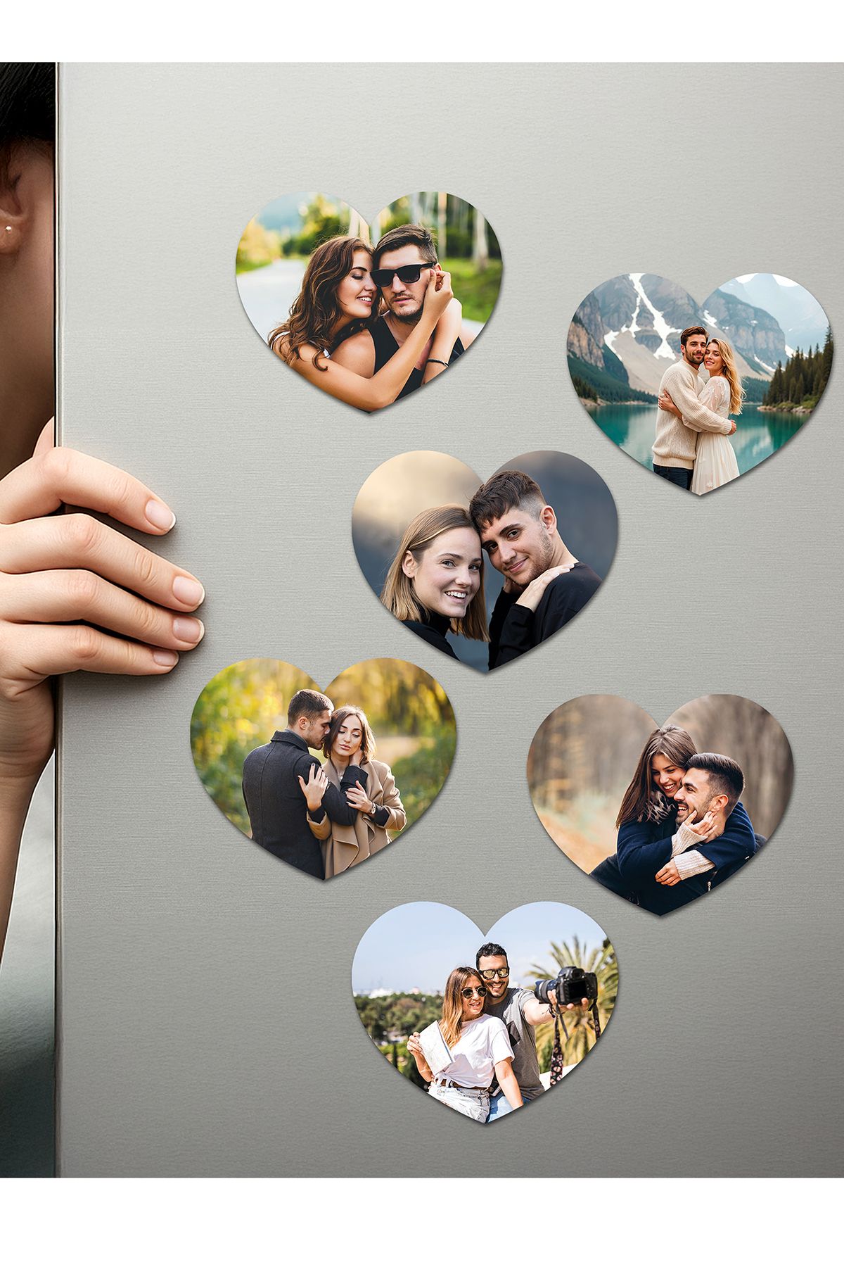 Fotomcity Kişiye Özel Ahşap Fotoğraflı UV Baskılı Magnet