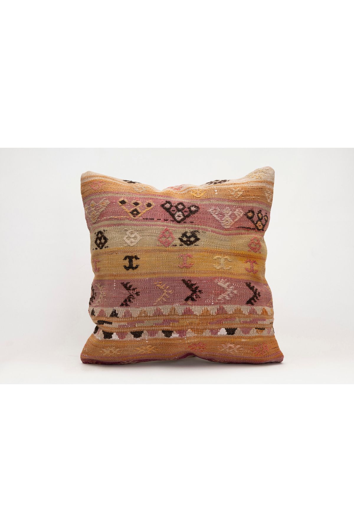 Kilim Whole Sale El Yapımı Kilim'den Yapılmış Yastık Kırlent Kılıfı, 50x50 cm