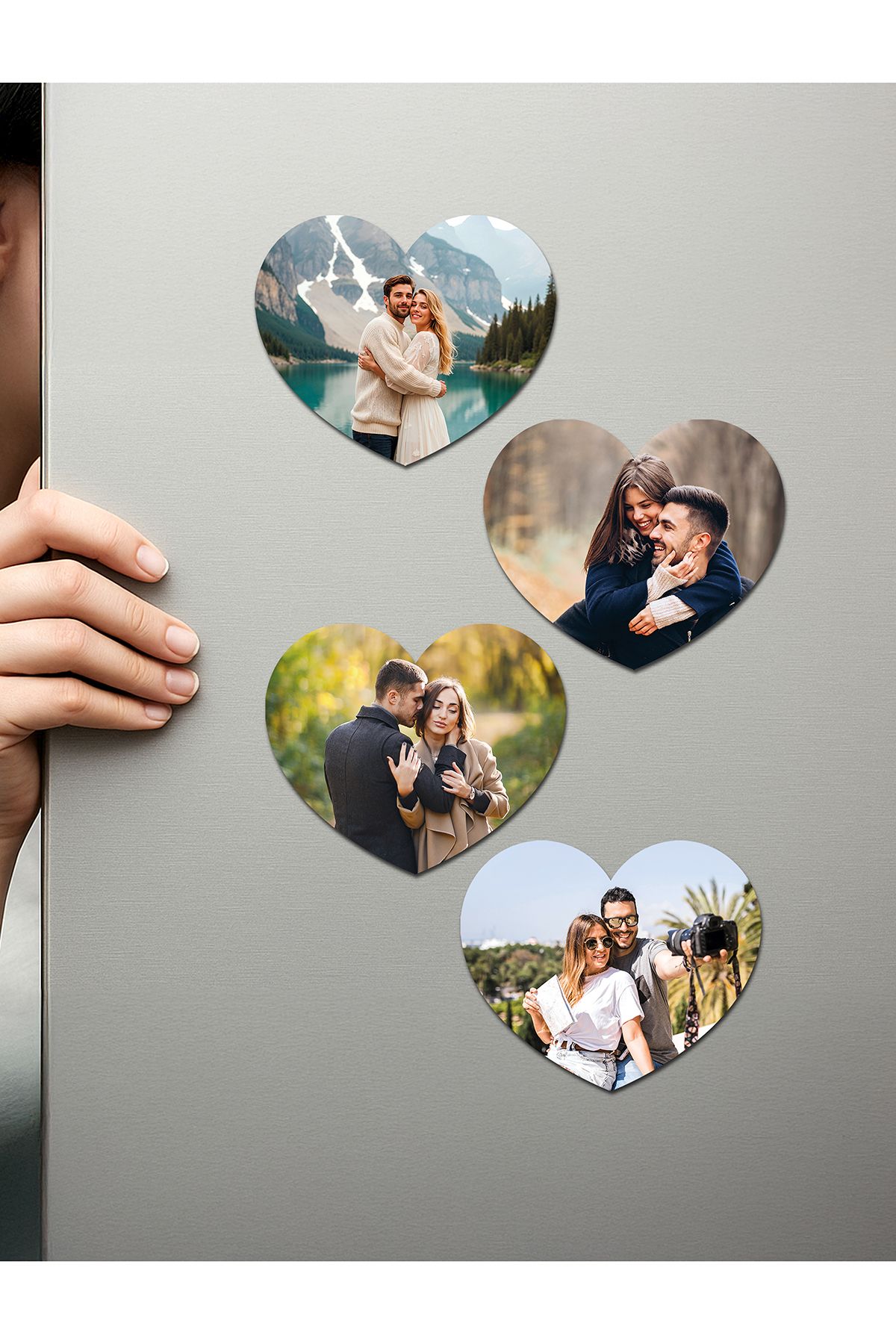 Fotomcity Kişiye Özel Ahşap Fotoğraflı UV Baskılı Magnet
