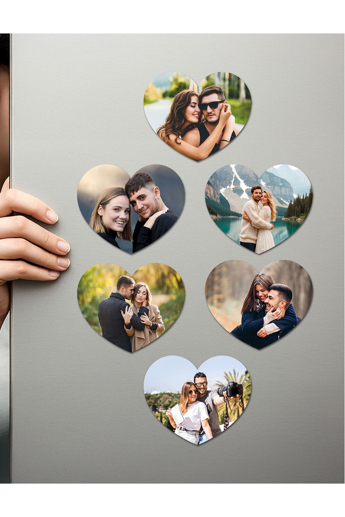 Fotomcity Kişiye Özel Ahşap Fotoğraflı UV Baskılı Magnet