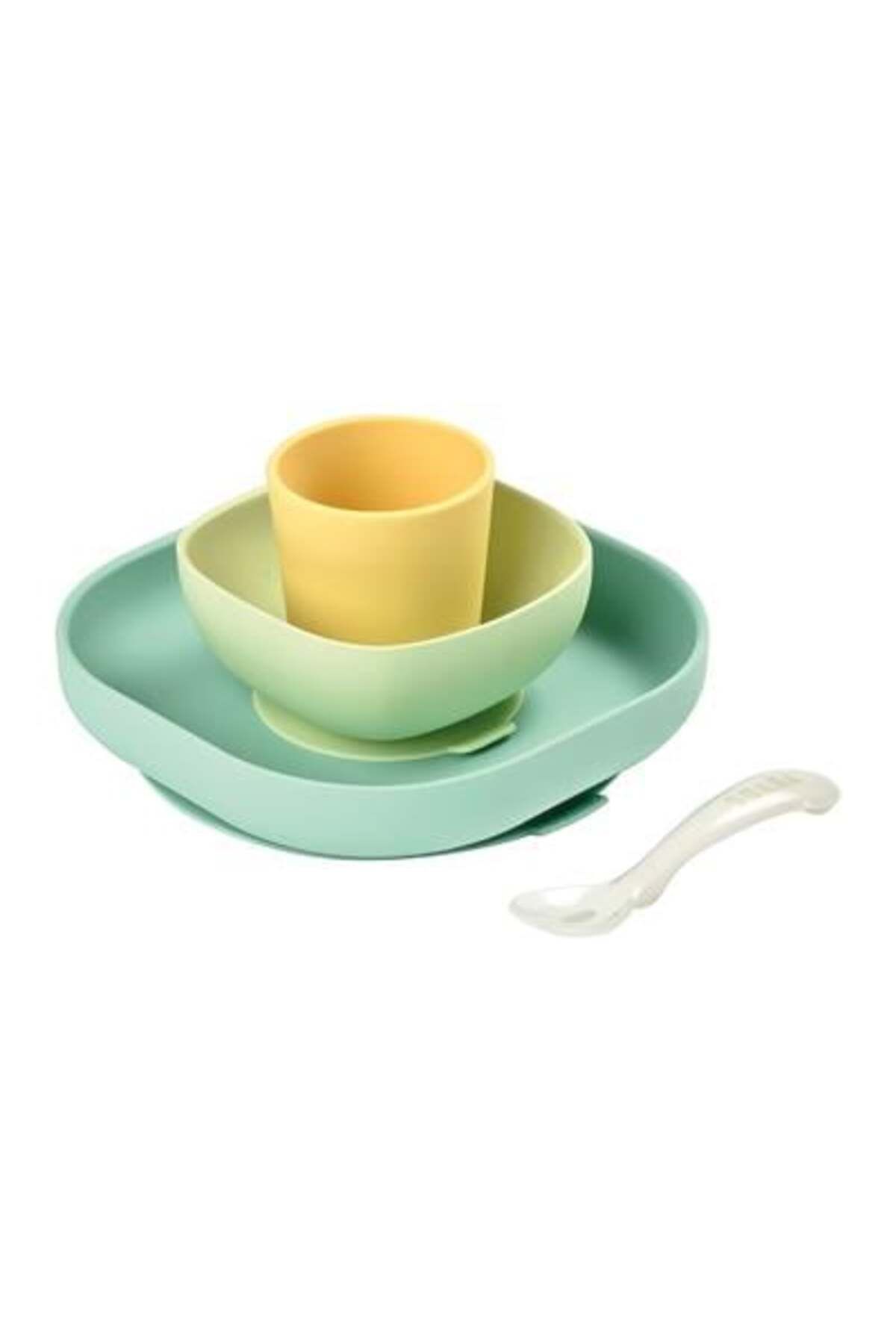 Beaba 4lü Silikon Beslenme Seti Yellow
