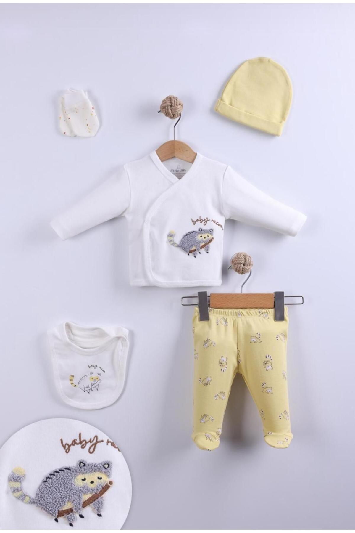 Modonoff Unisex 5'li Zıbın Seti Rakun