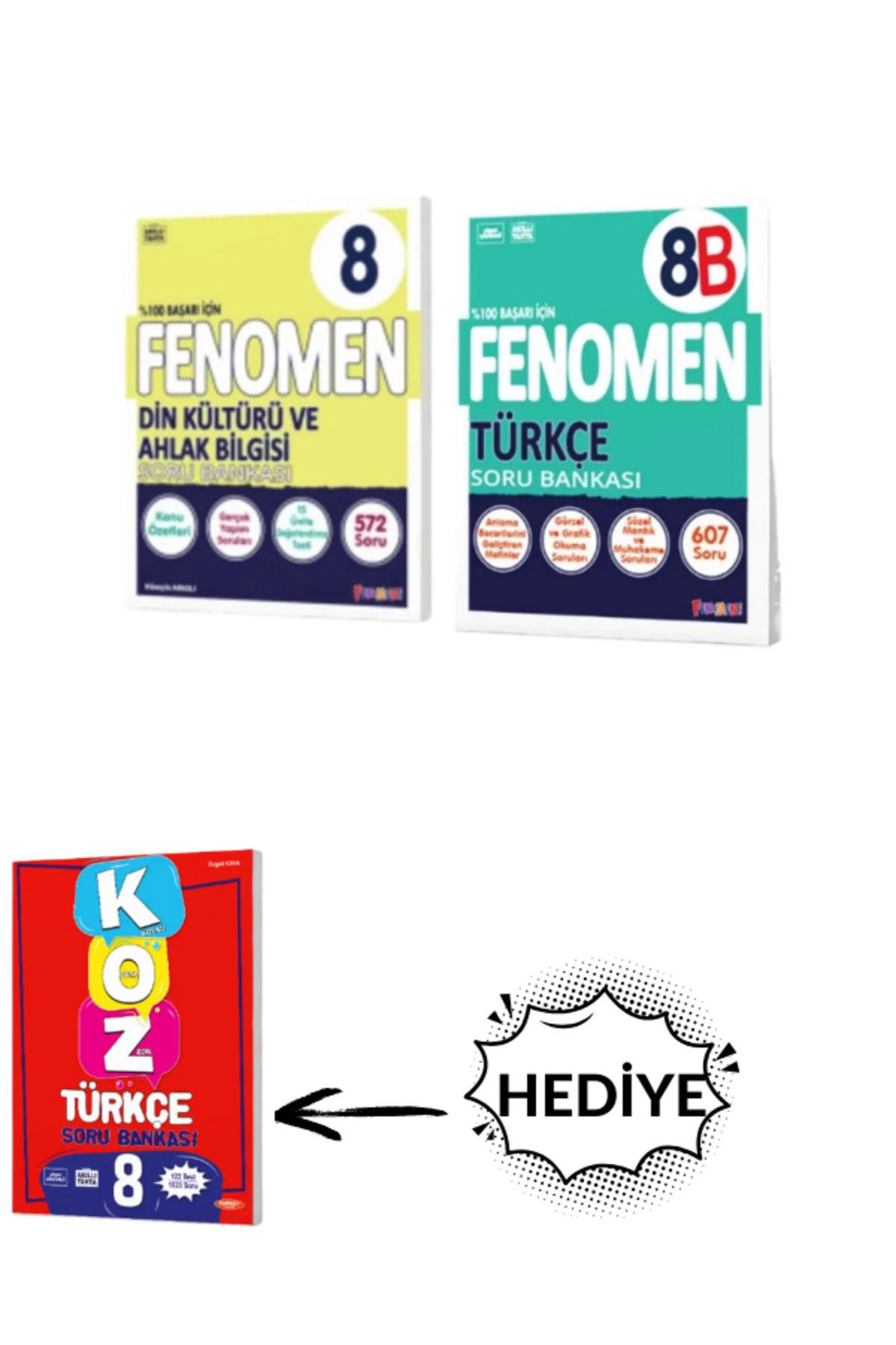 Fenomen Yayıncılık FENOMEN YAYINLARI 8. TÜRKÇE B VE DİN KÜLTÜRÜ VE AHLAK BİLGİSİ SORU BANKASI