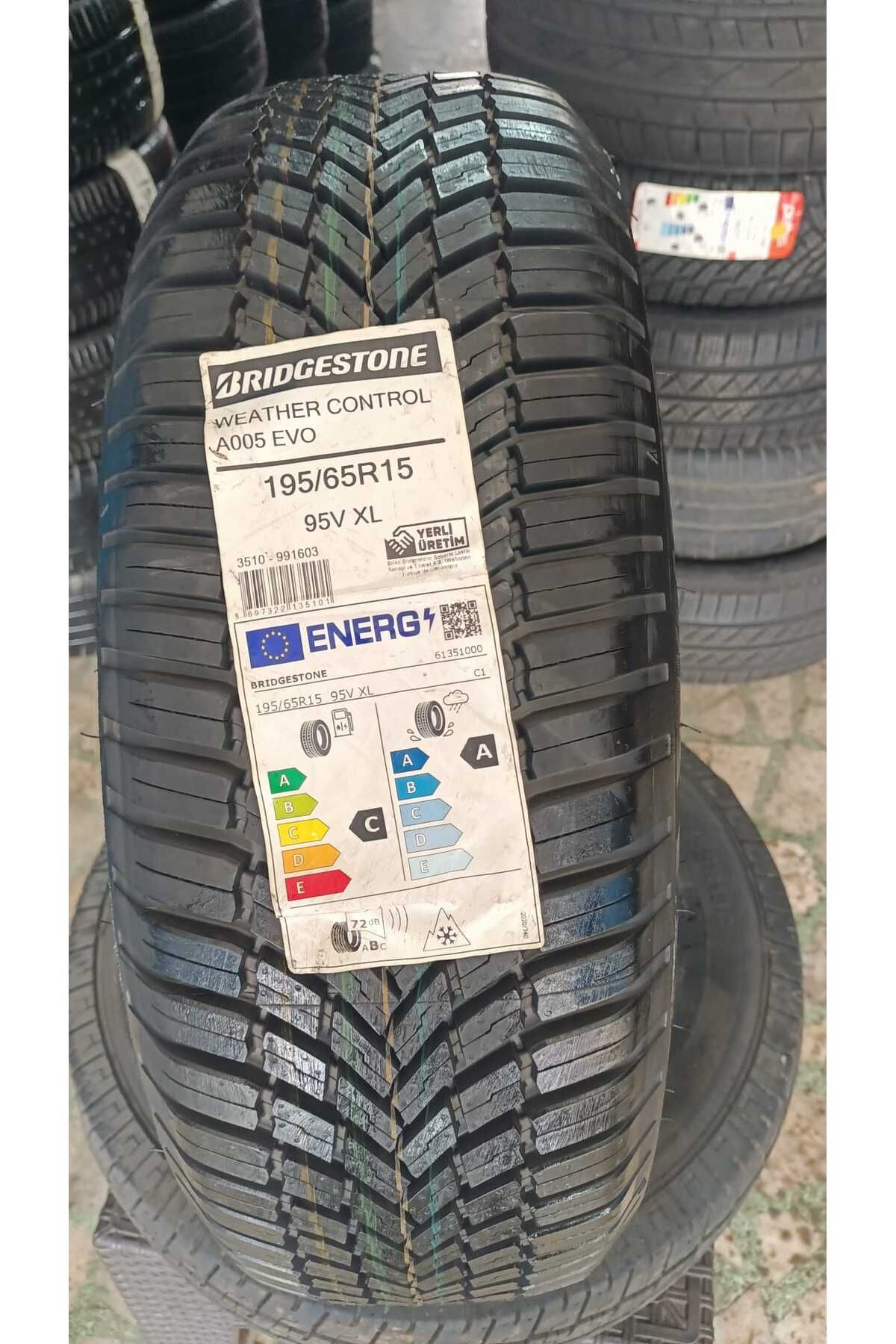 Bridgestone 195/65/15 (95V,2023) A005 4 Mevsim Otomobil LASTİK