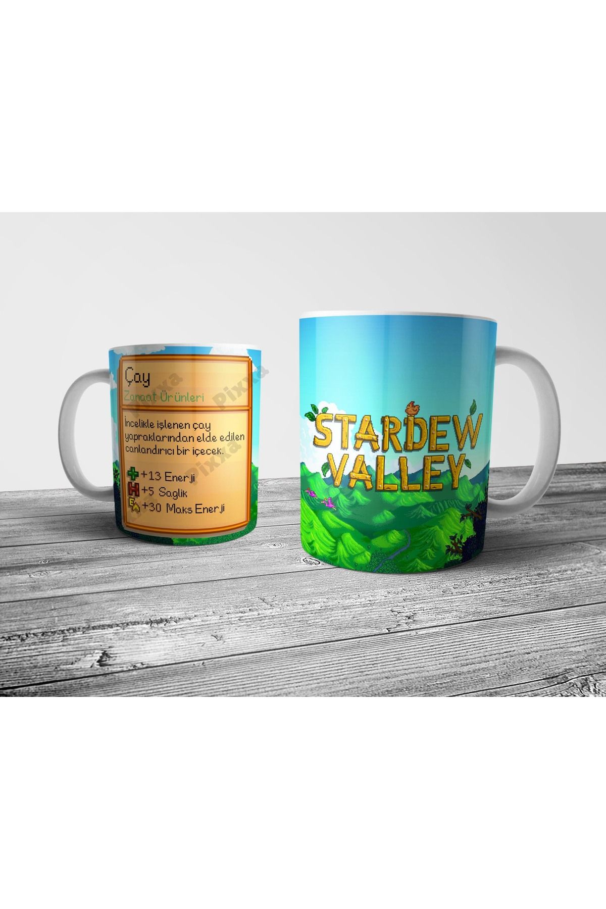 Pixxa Stardew Valley Çay Türkçe Yama Kupa Bardak