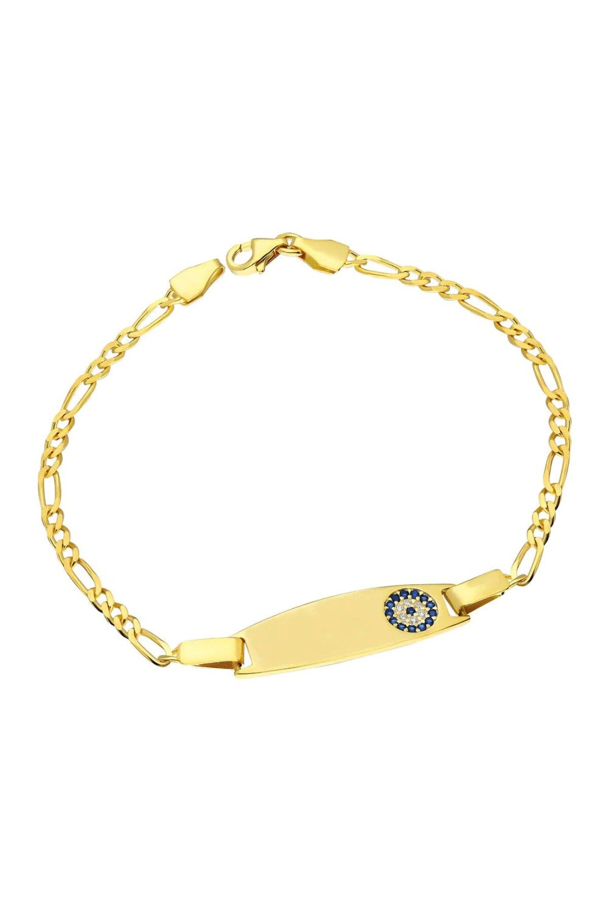 beonejewelry Nazarli Plaka Bebek Bi̇lekli̇k | 925 Gümüş