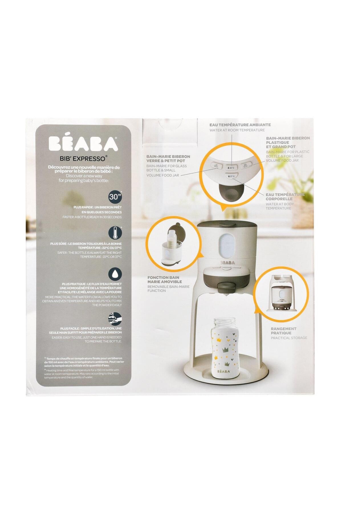 Beaba Bib Expresso Su ve Biberon Isıtıcı, White/grey