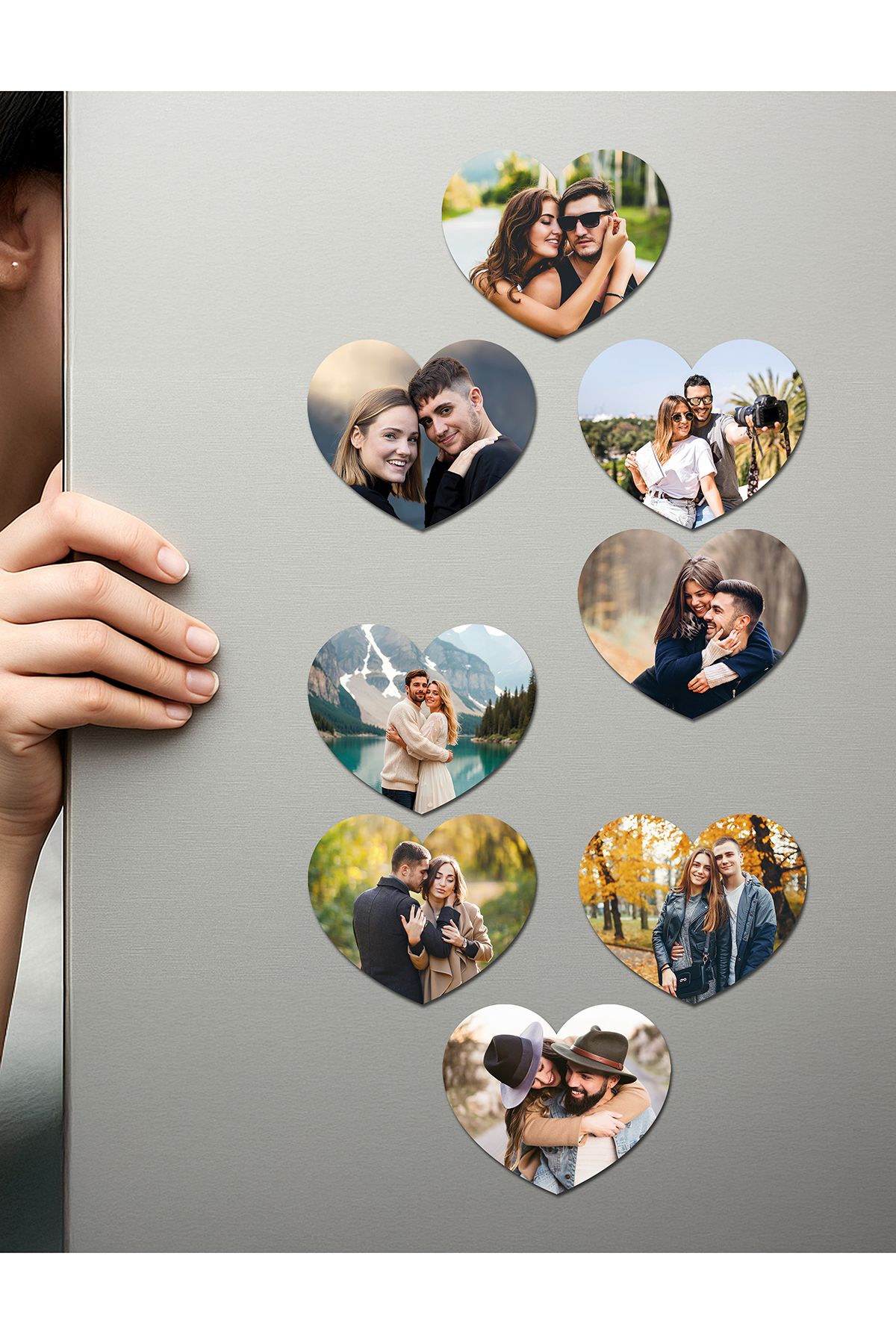 Fotomcity Kişiye Özel Ahşap Fotoğraflı UV Baskılı Magnet