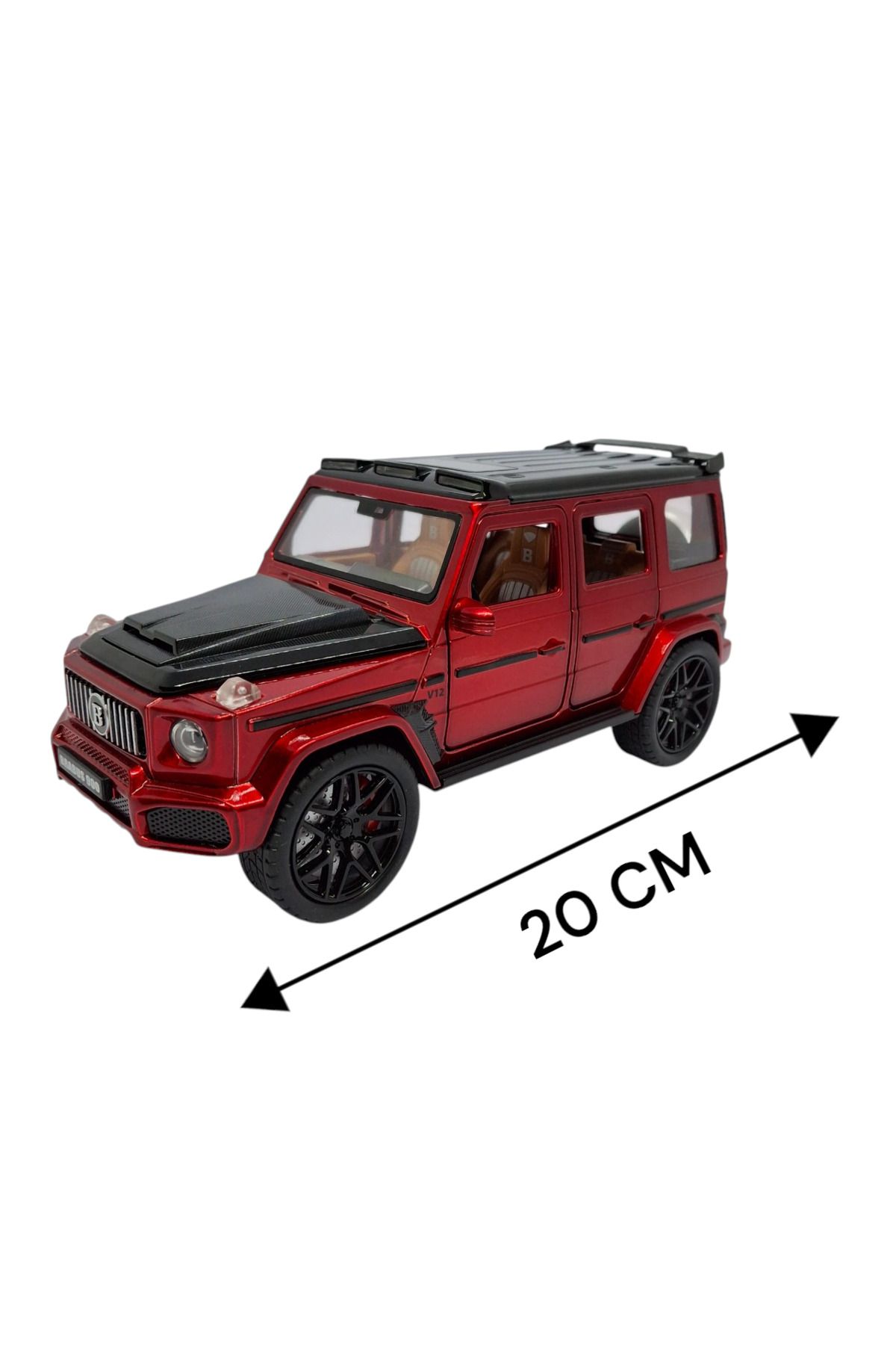 Daily Bazaar JİP DİECAST ARABA DİECAST METAL ARABA 5 KAPI AÇILIR KIRMIZI MERCEDES