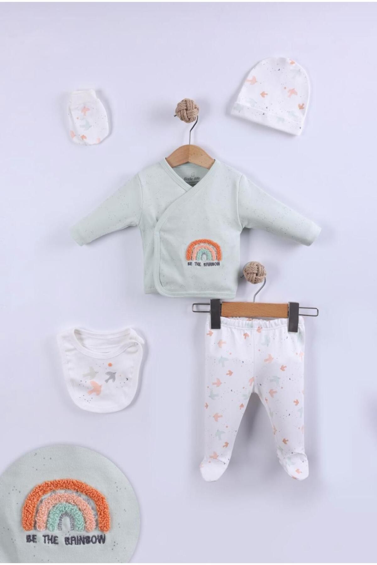 Modonoff Unisex 5'li Zıbın Seti Rainbow