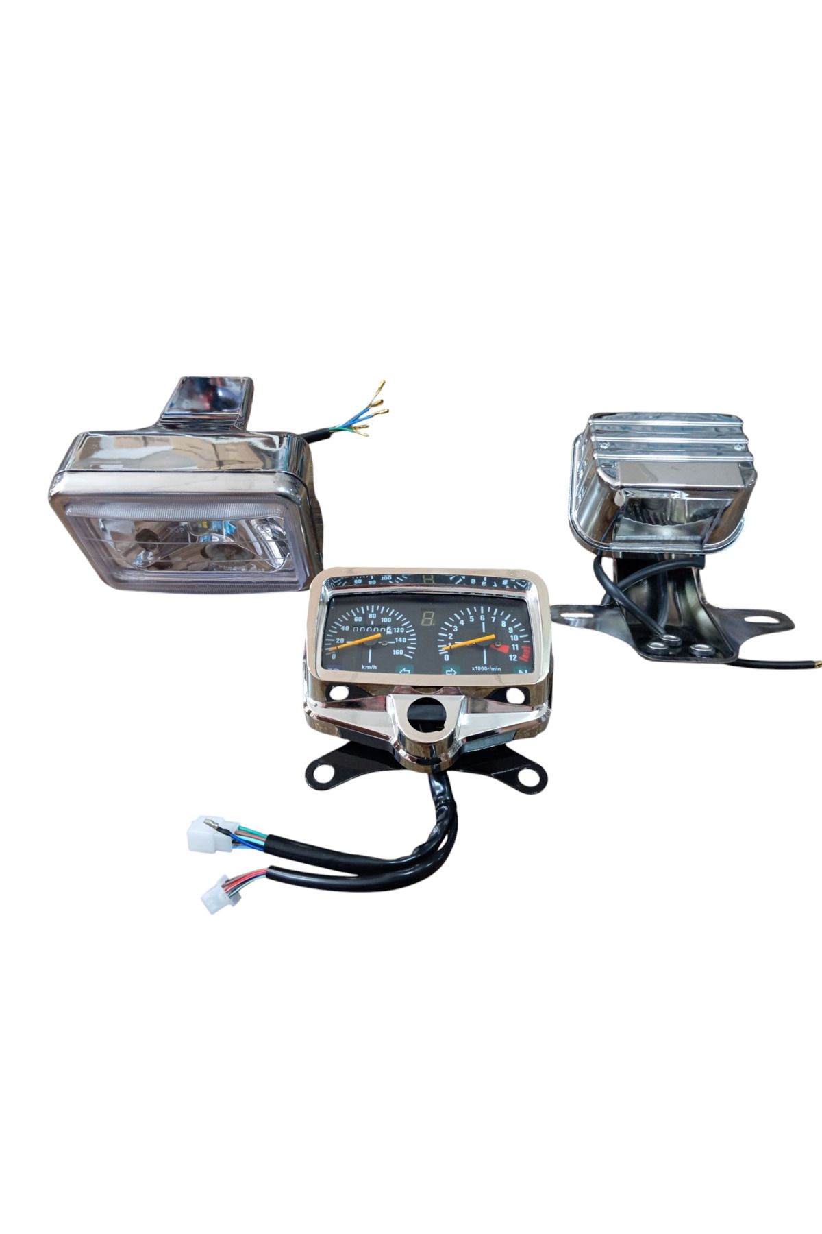 Bix CG 125 ÖN FAR NİKEL KM SAATİ NİKEL ARKA STOP NİKEL KOMPLE
