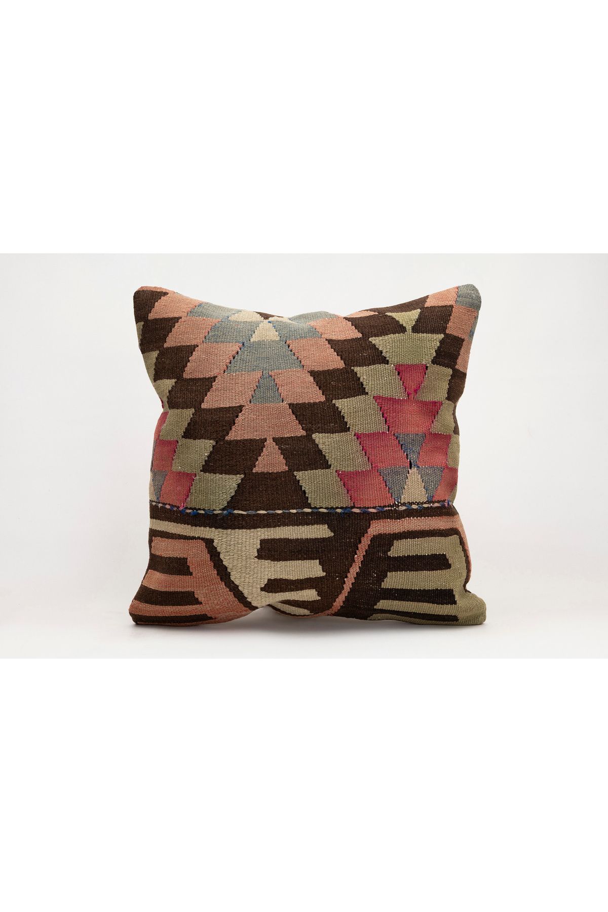 Kilim Whole Sale El Yapımı Kilim'den Yapılmış Yastık Kırlent Kılıfı, 50x50 cm
